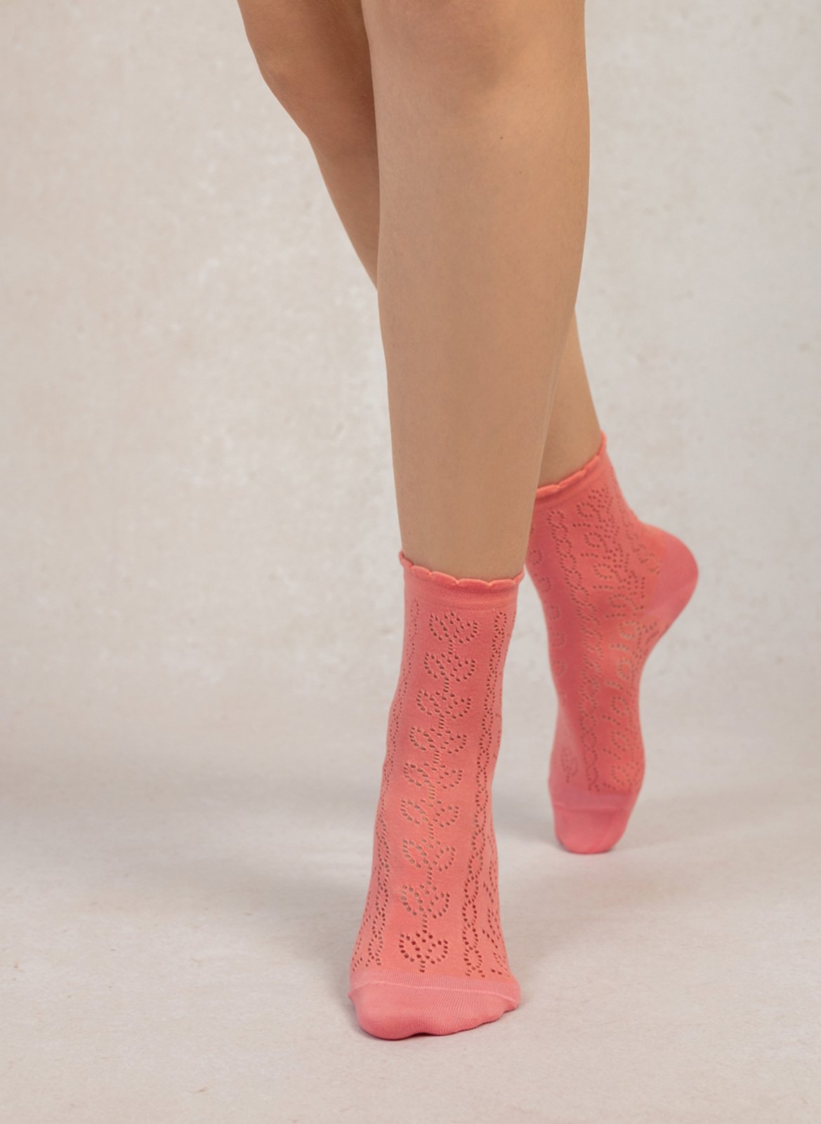 Cotton socks with logo BLEUFORET Orange