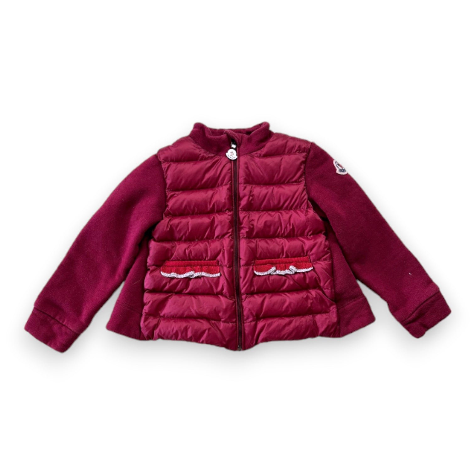 Red baby puffer jacket - 24 months MONCLER - Seconde Main Red