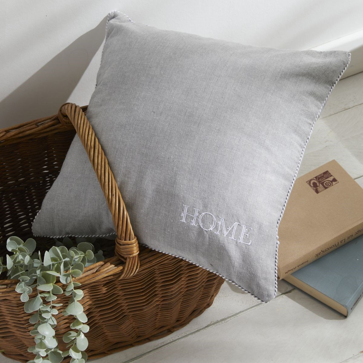 Removable cotton cushion TODAY LINGE DE MAISON Grey