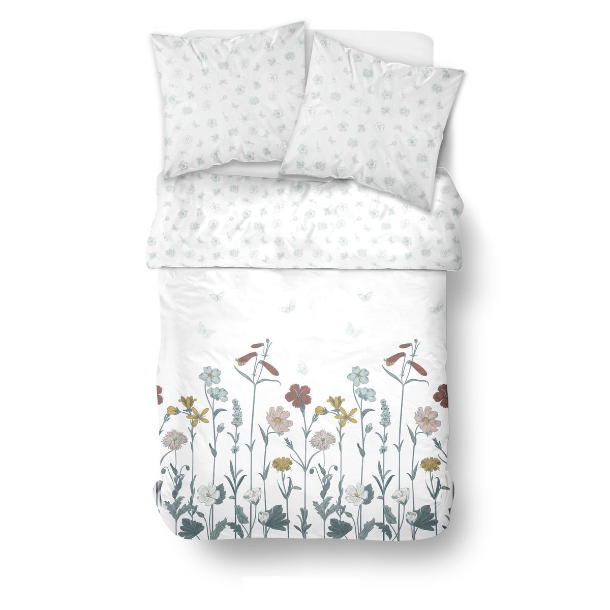 Printed cotton bed set TODAY LINGE DE MAISON White