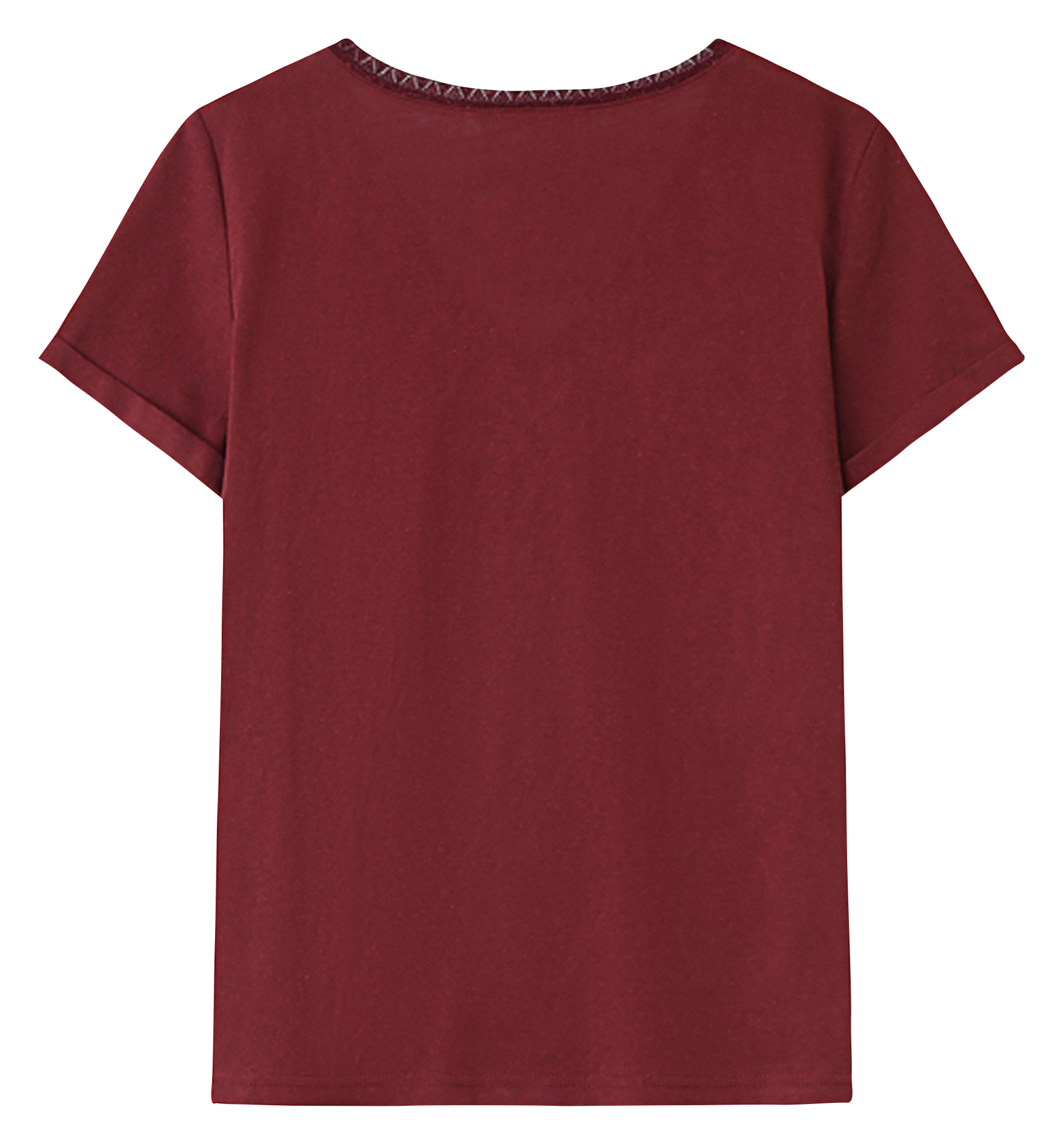 Basic cotton-mix T-shirt GRACE ET MILA Red