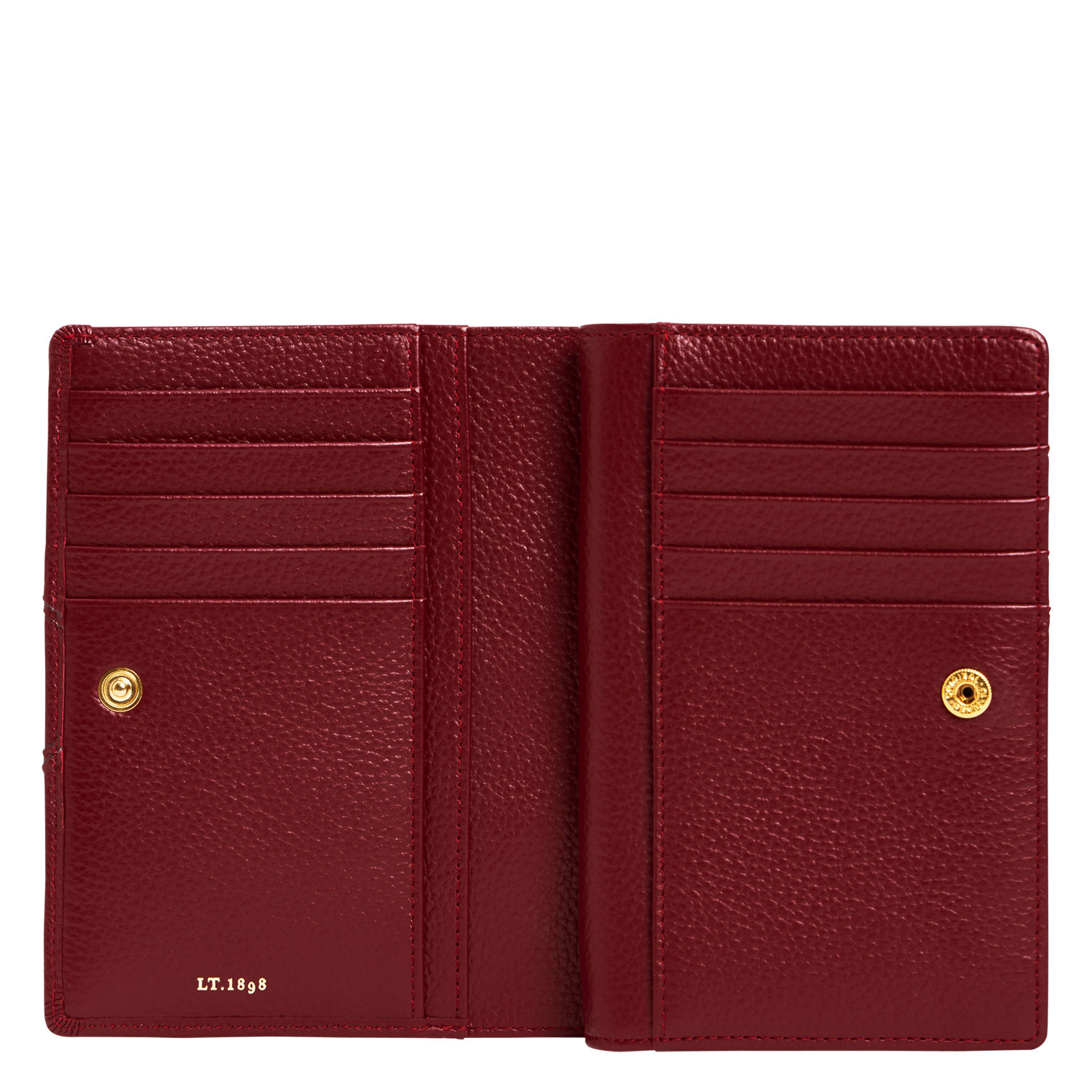 Portefeuille compact en cuir  LE TANNEUR Rouge