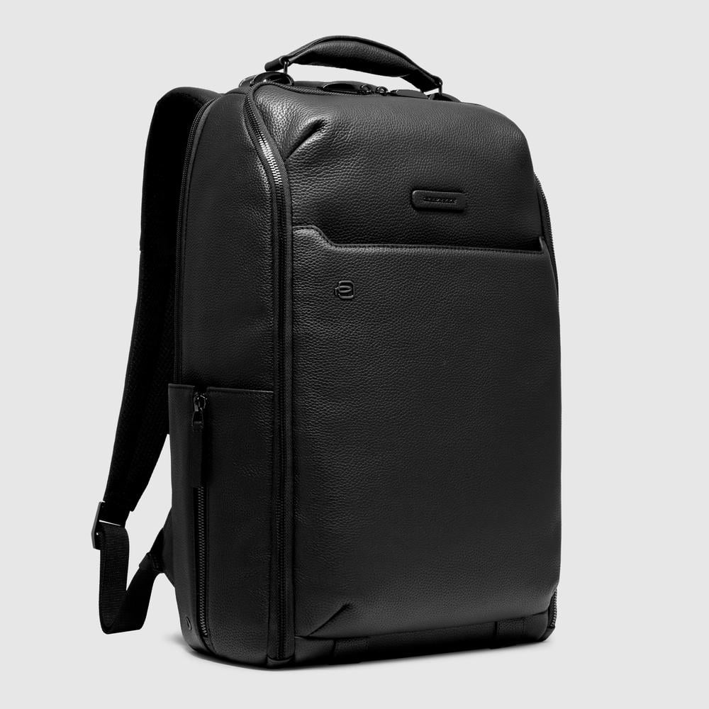 Customizable travel backpack for 14-inch laptop PIQUADRO Black