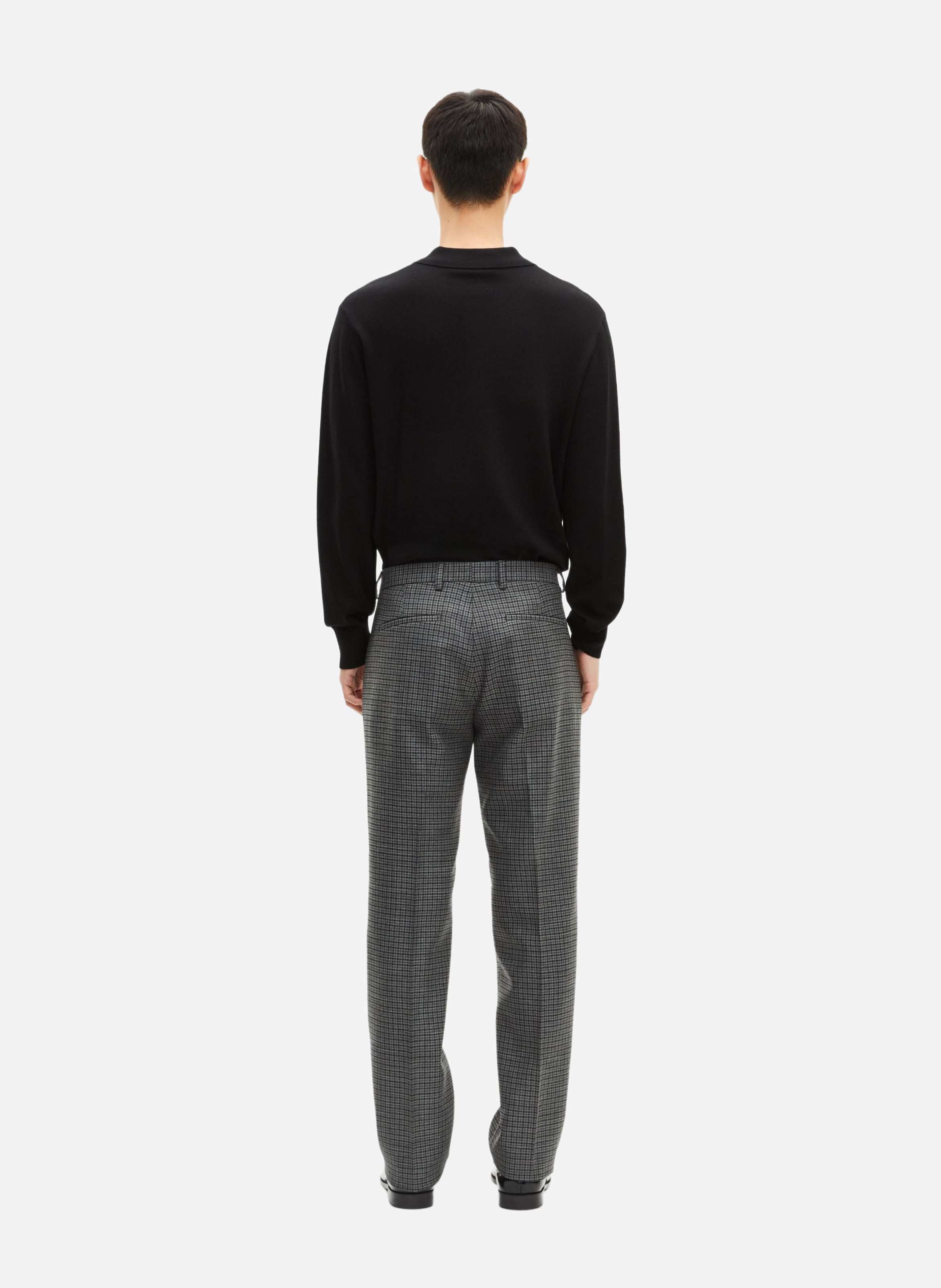 Straight houndstooth suit pants THE KOOPLES Grey