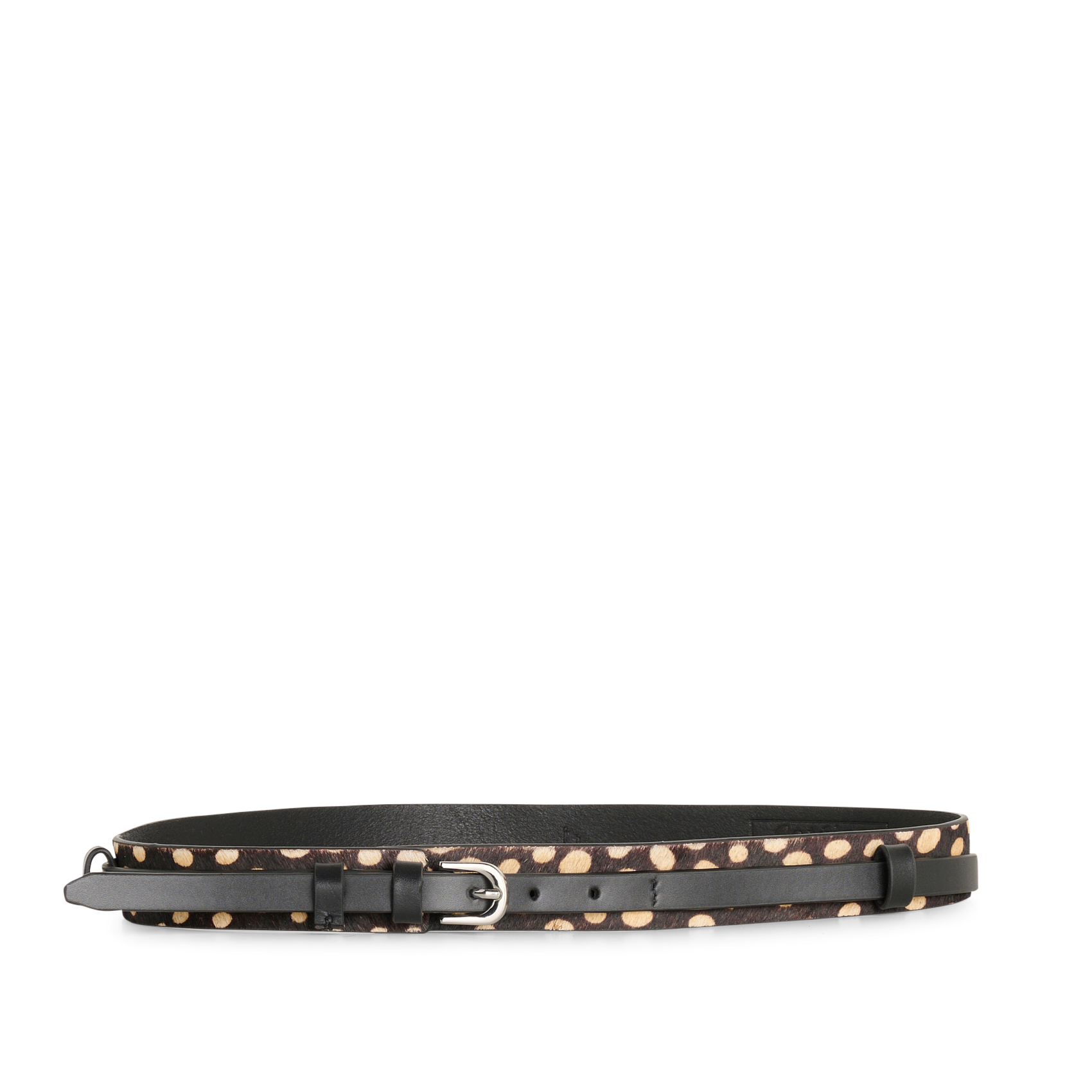 Faux print leather belt COTELAC Black