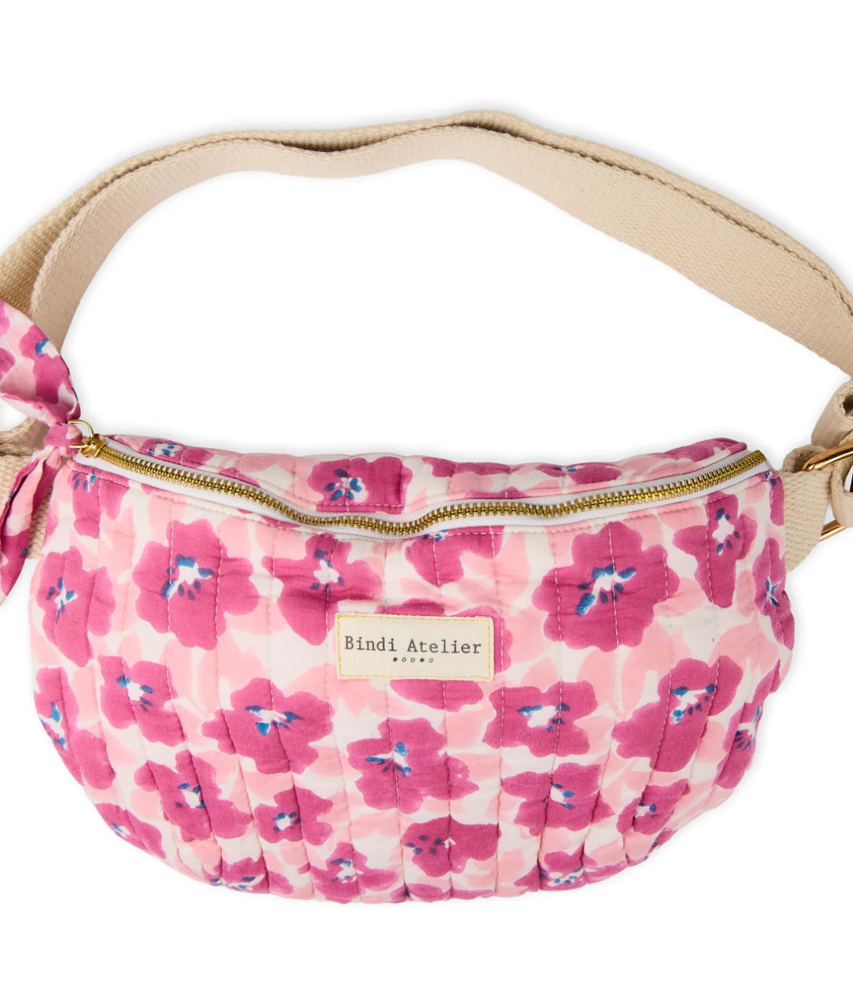Adult fanny pack with posy print BINDI ATELIER Pink