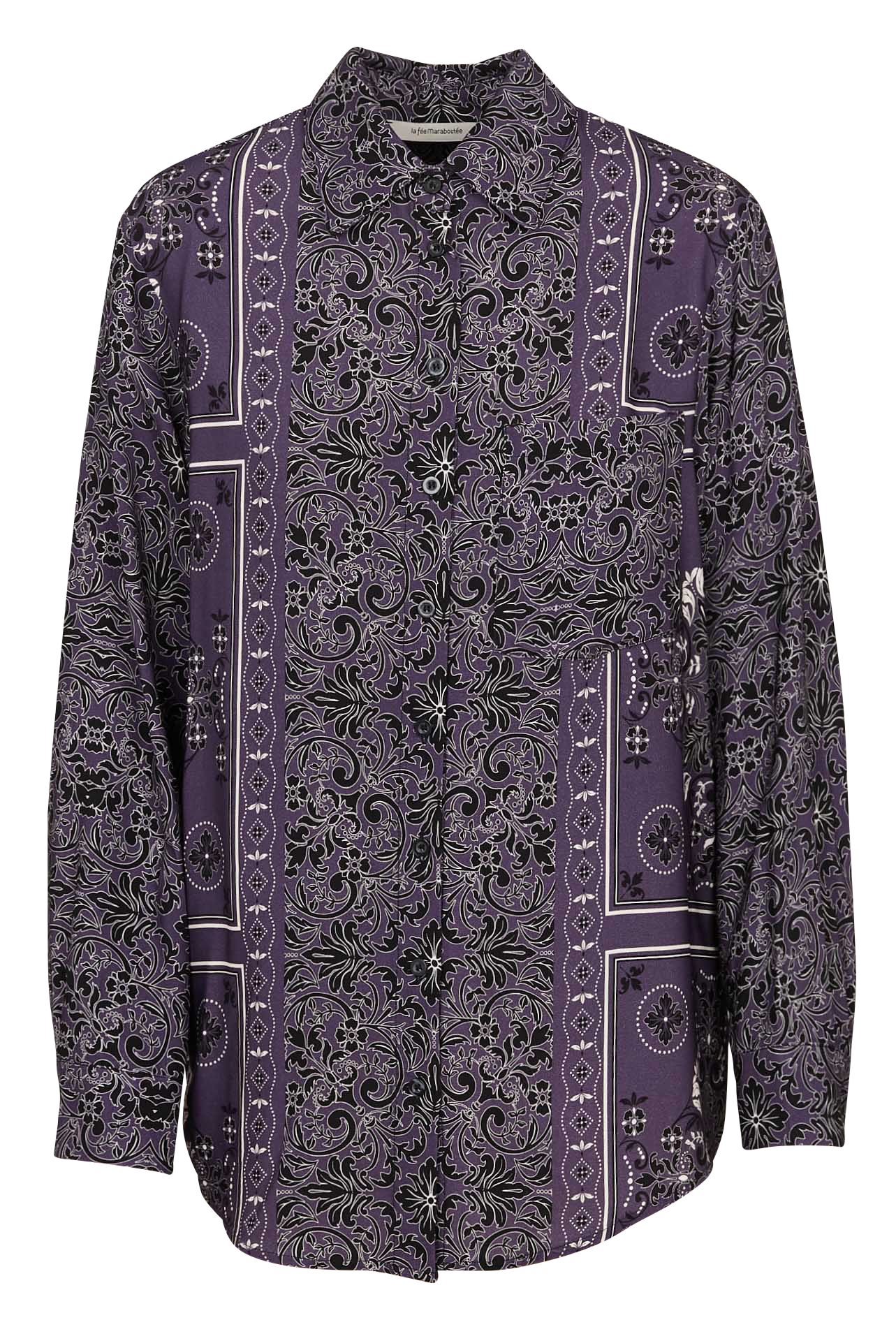Blouse met klassieke kraag LA FEE MARABOUTEE Violet