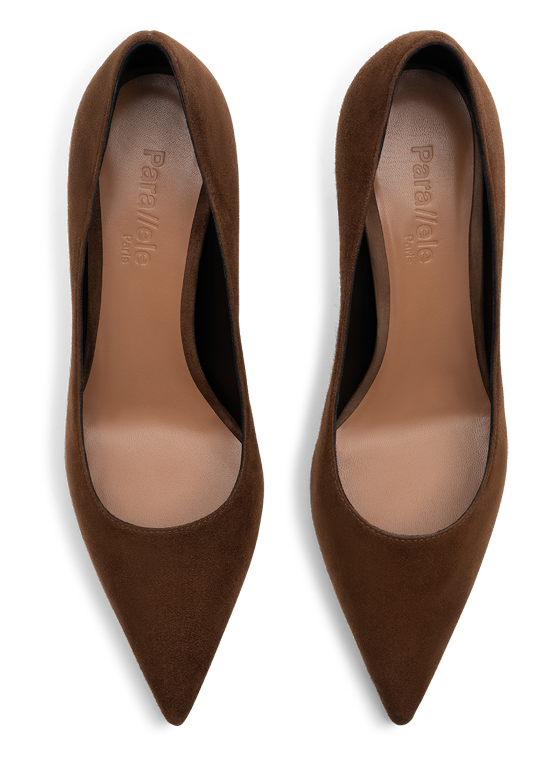 Goat leather cognac pumps PARALLELE PARIS Brown