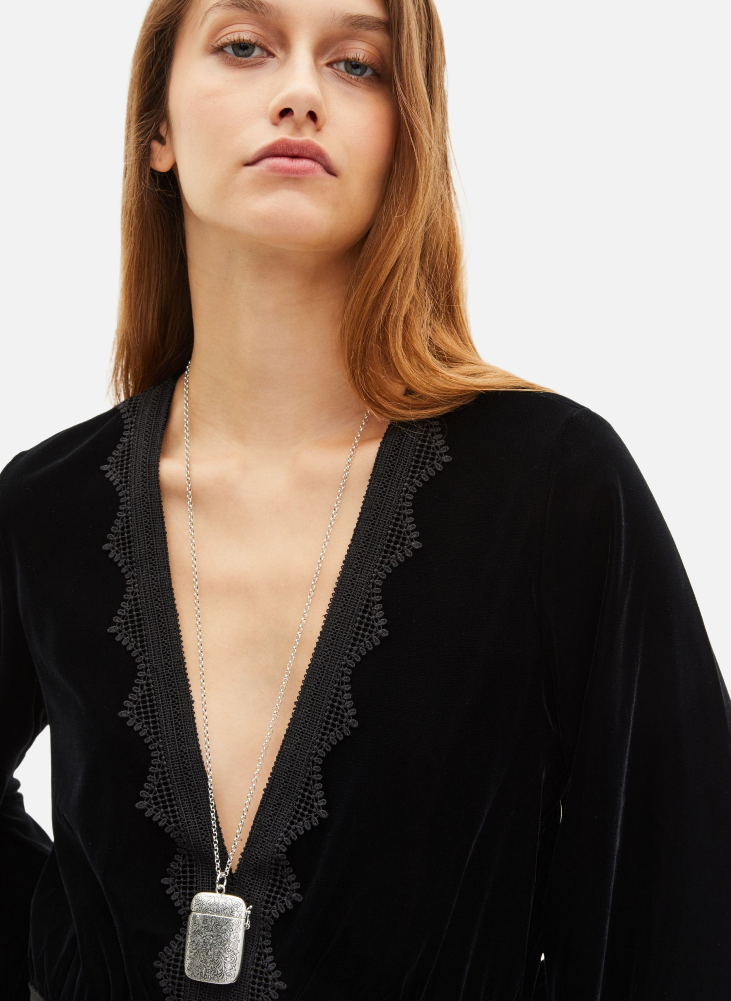 Short velvet dress THE KOOPLES Black