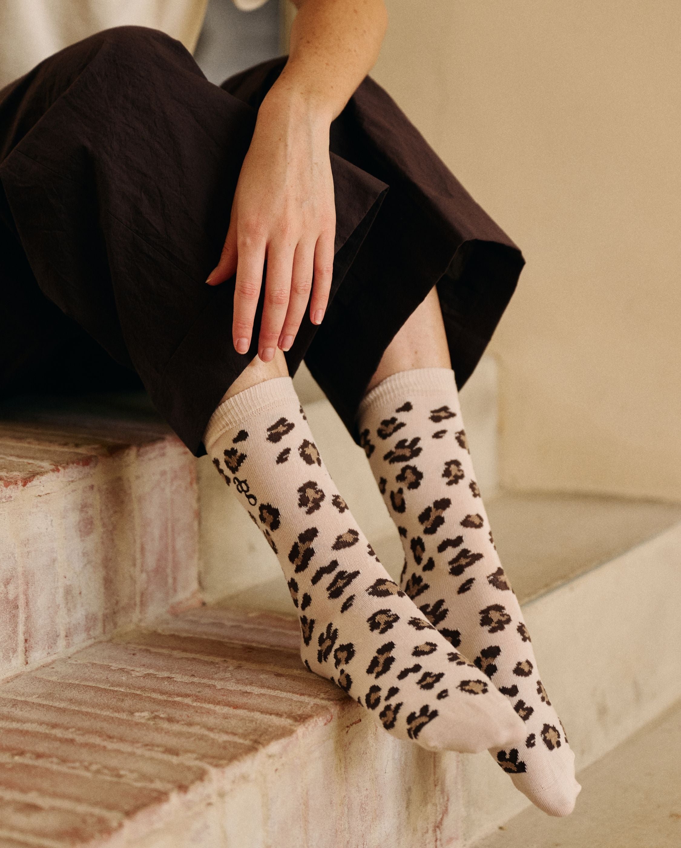 Pack of 3 pairs of women's beige socks ANGARDE Beige