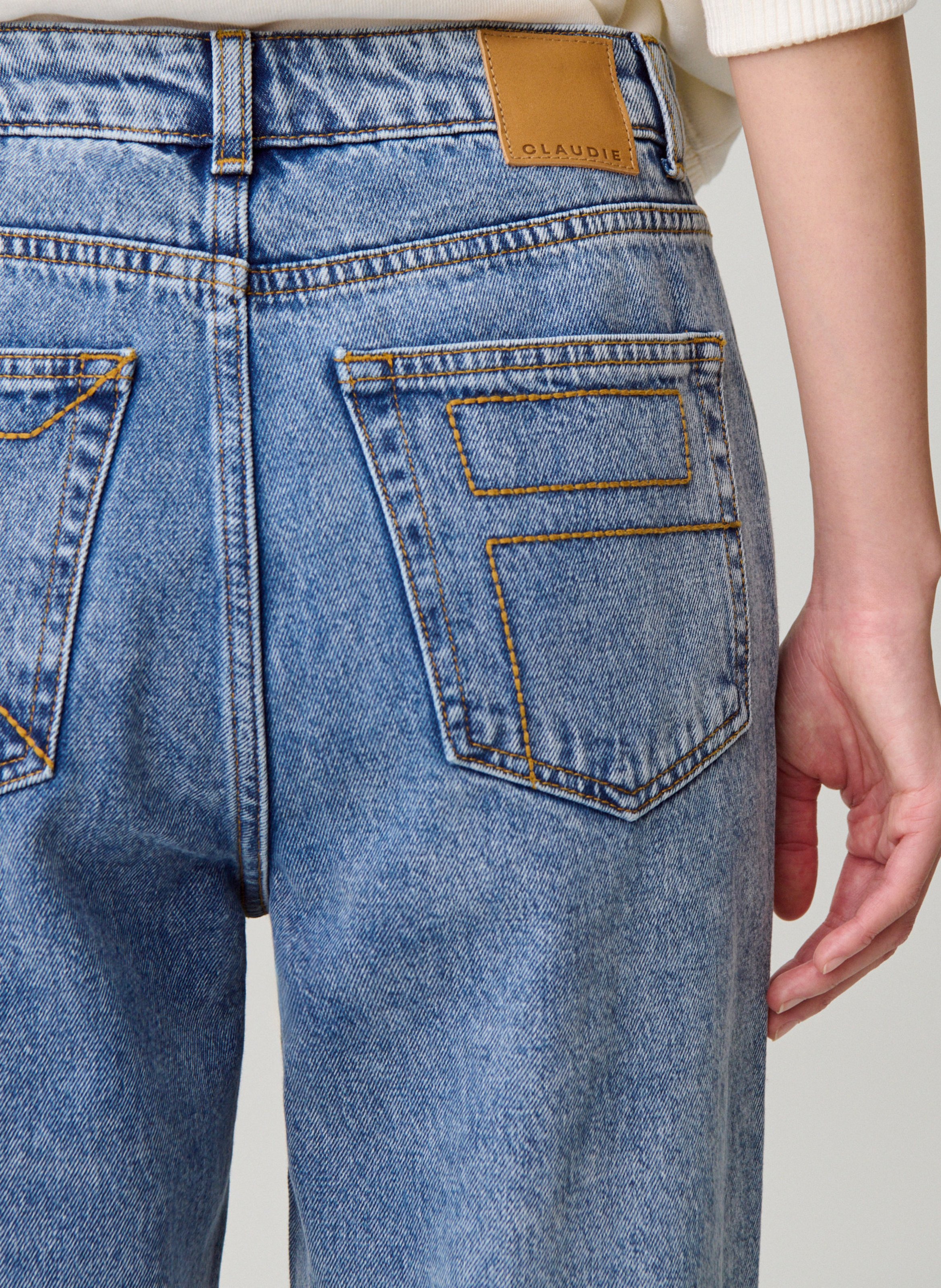 Cotton straight jeans CLAUDIE PIERLOT Blue