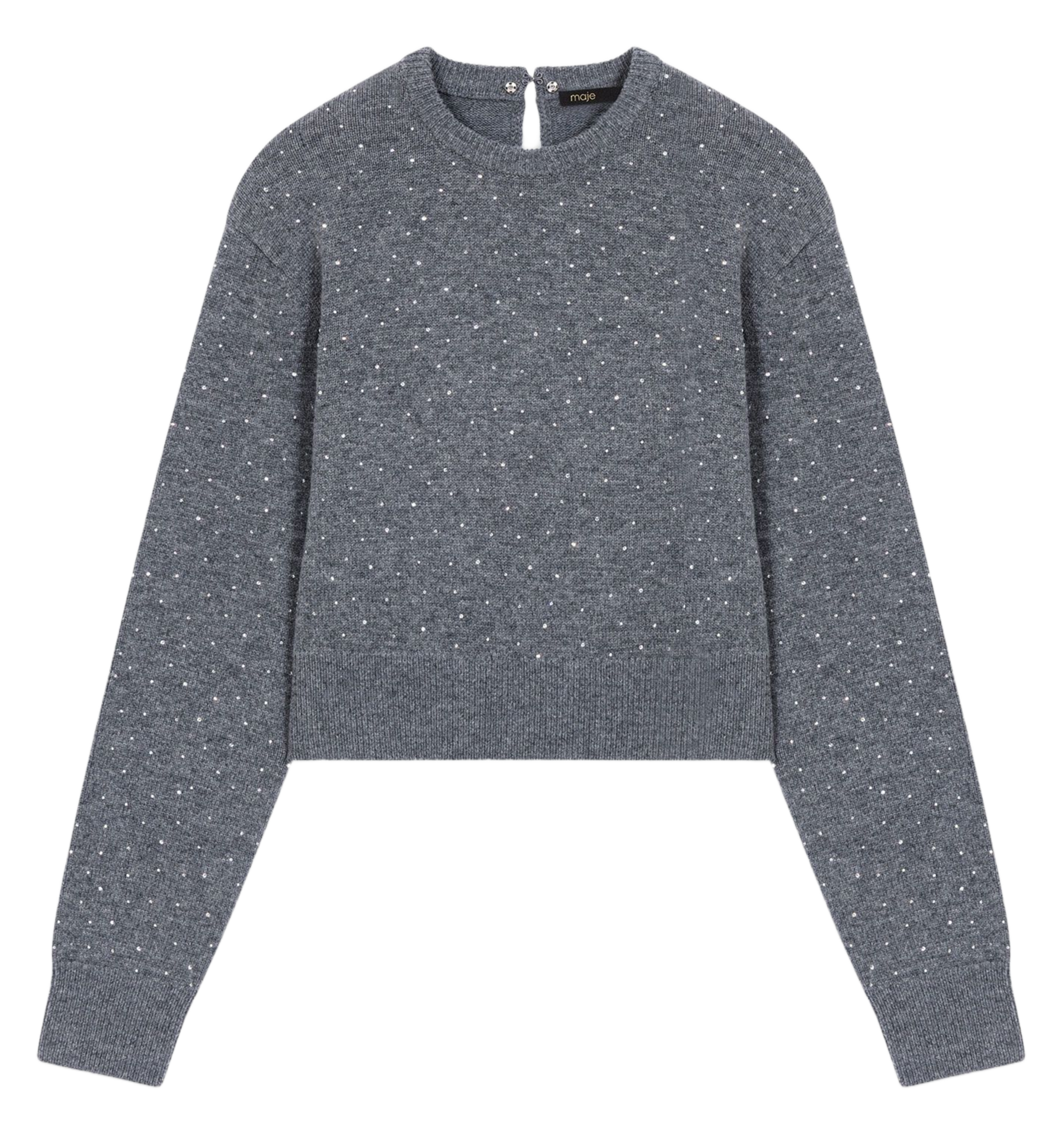 Straight 3-in-1 wool blend sweater MAJE Grey
