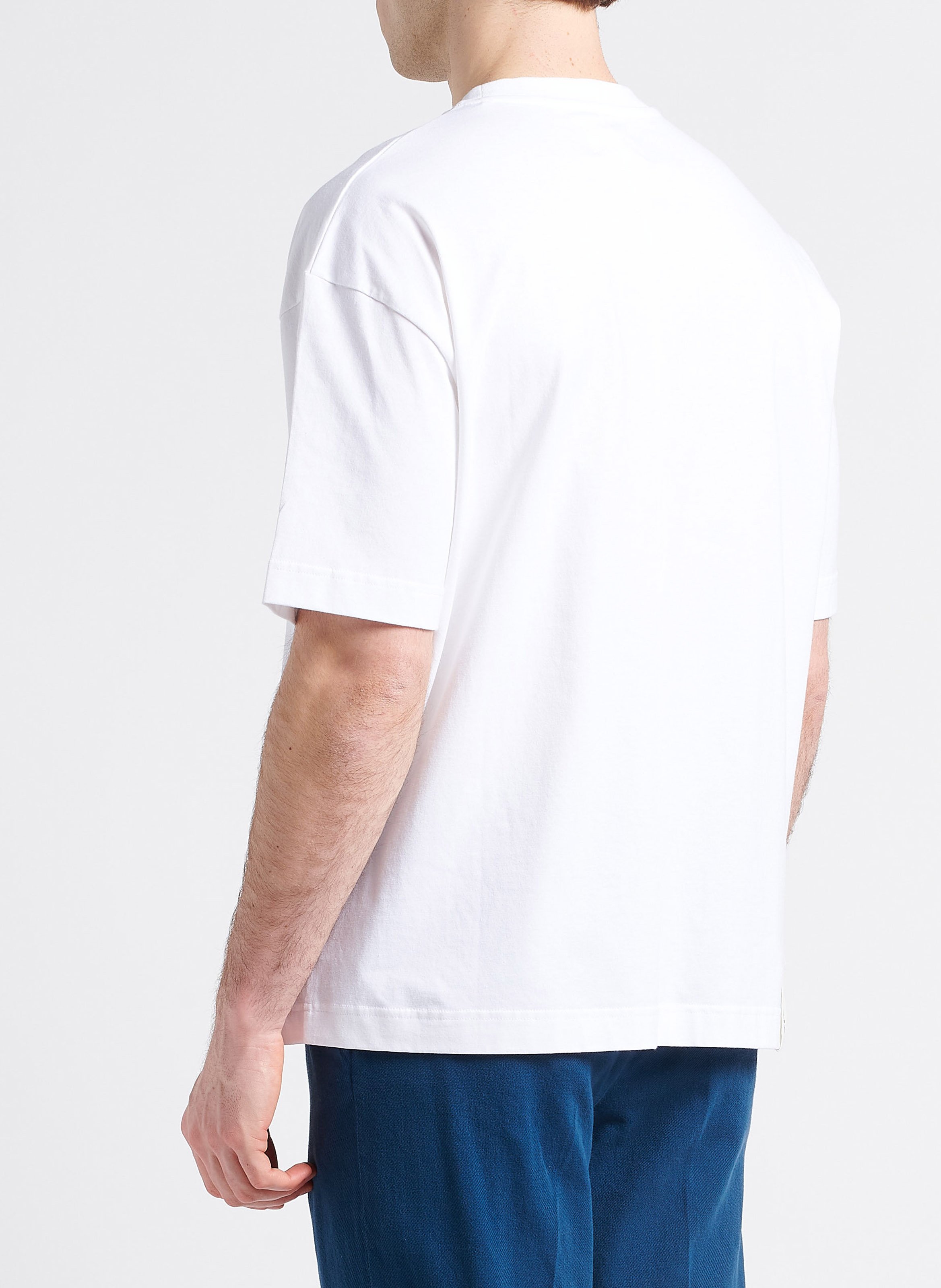 Round-neck organic cotton T-shirt SAISON 1865 White