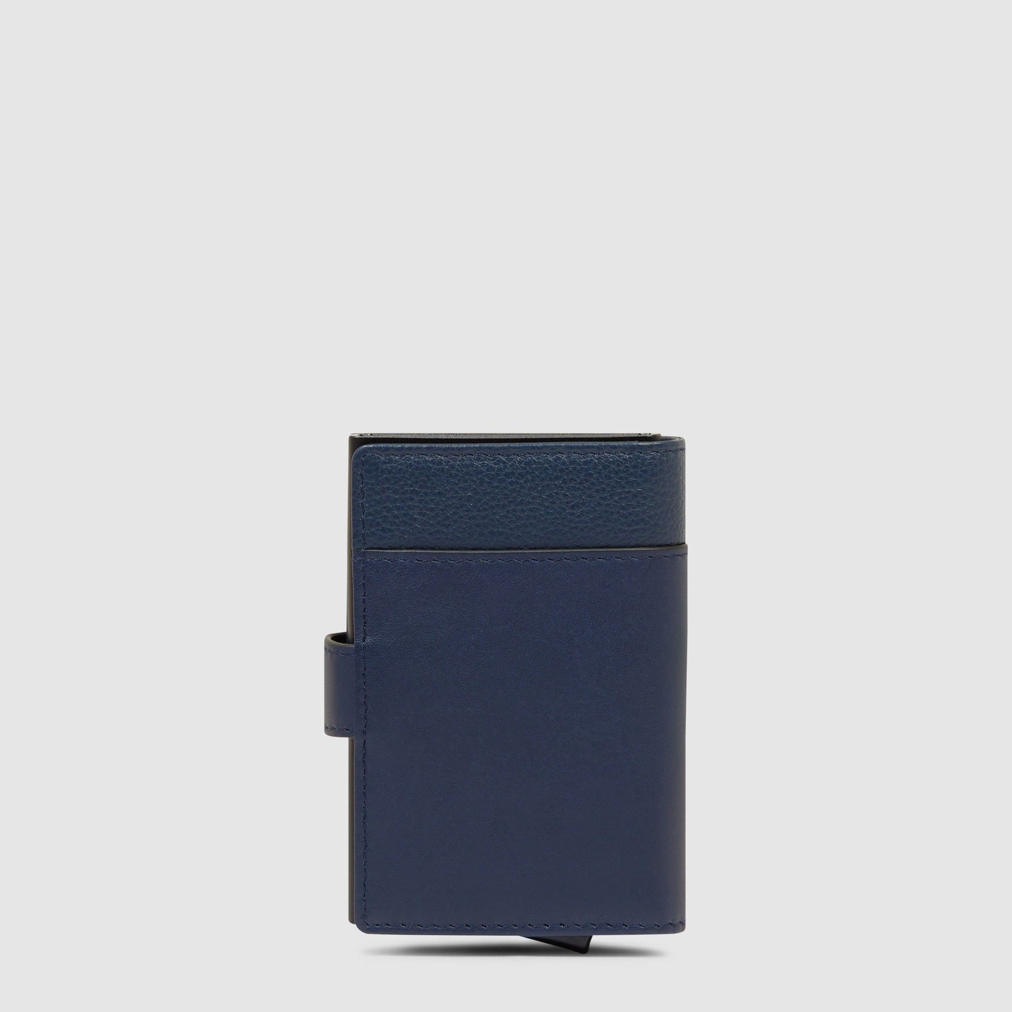 Automatic pop-up cardholder PIQUADRO Blue