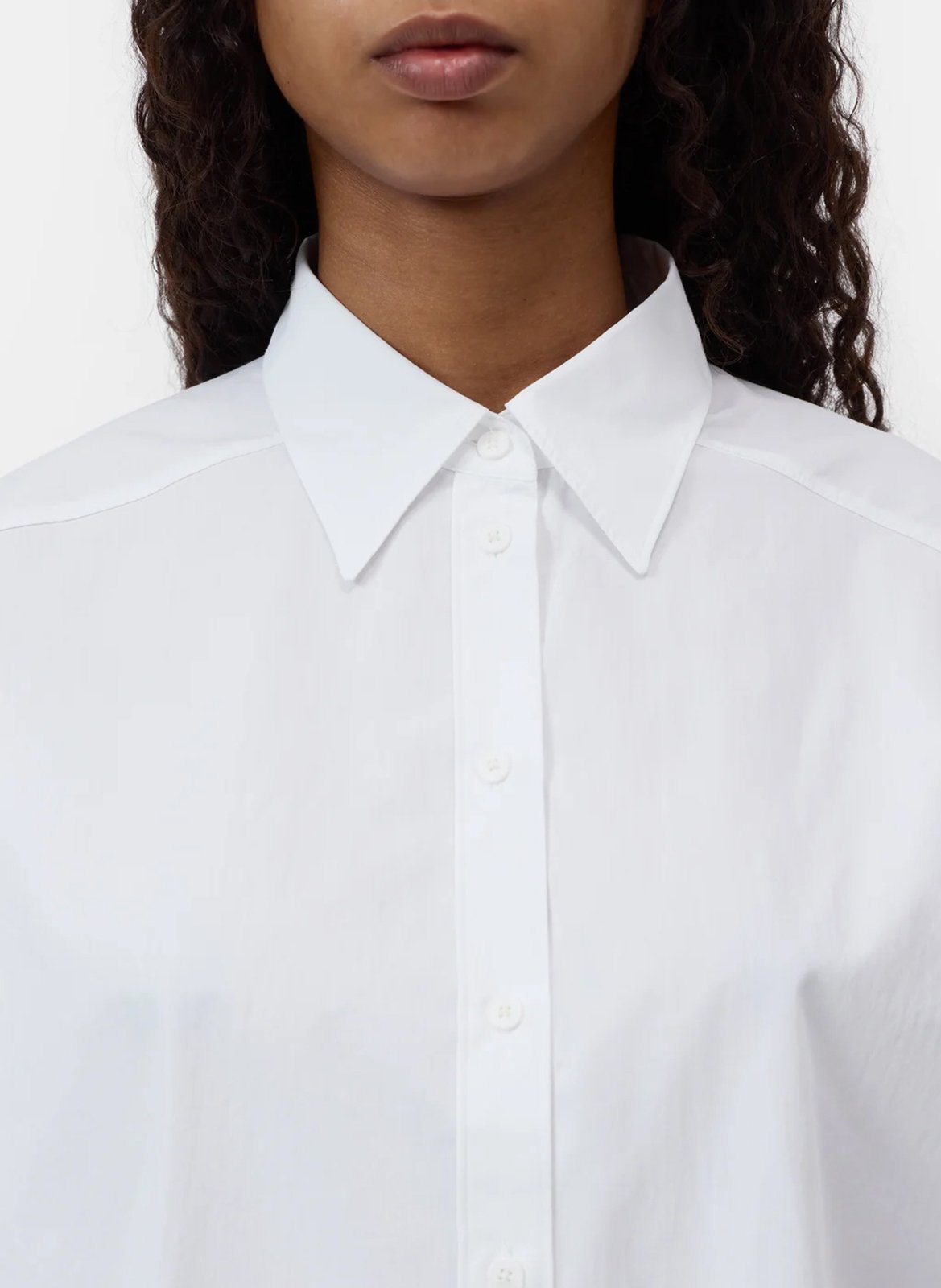 Chemise col classique en coton bio CLOSED Blanc
