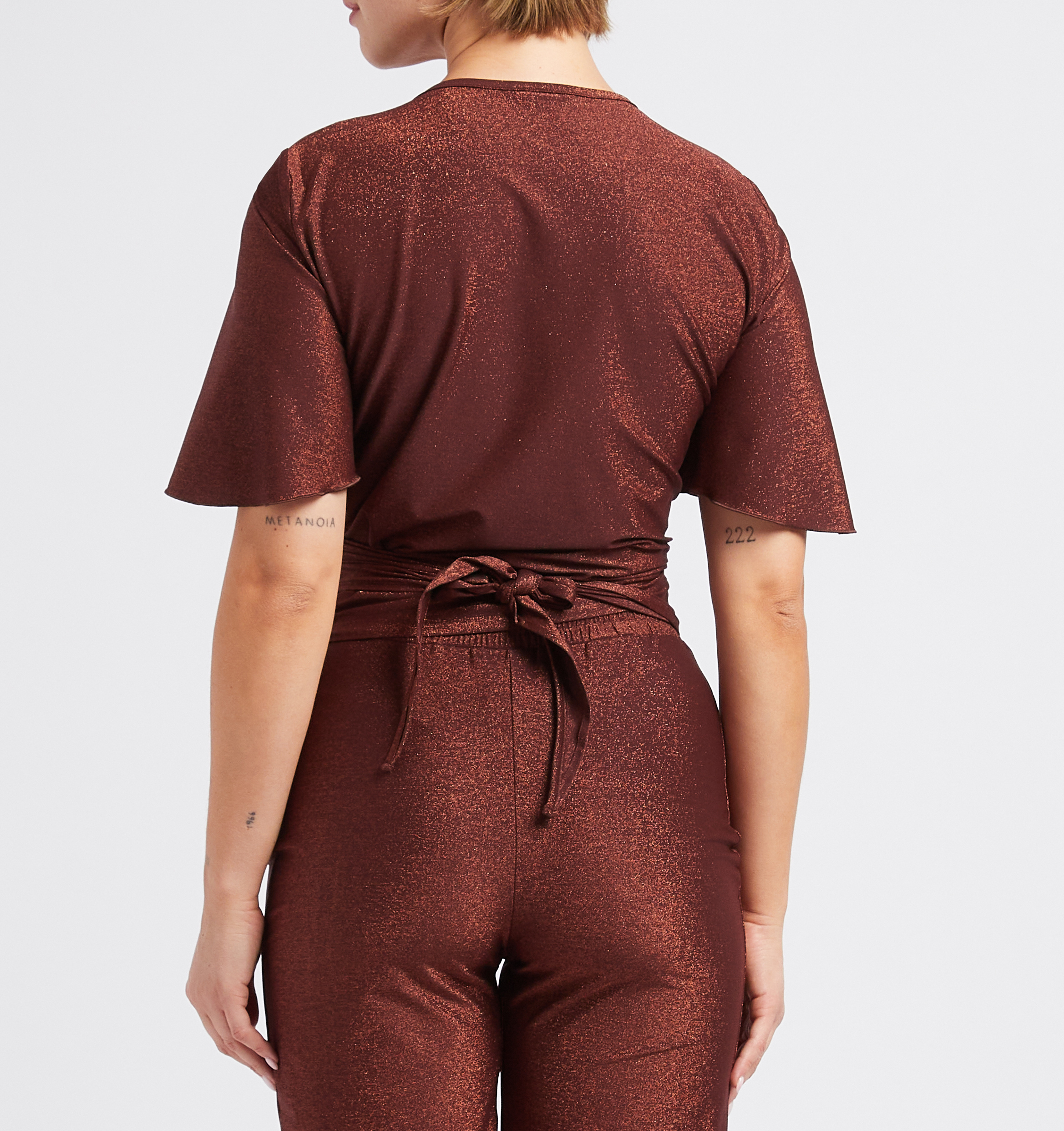 Wickel-Top mit V-Ausschnitt LA NOUVELLE Golden