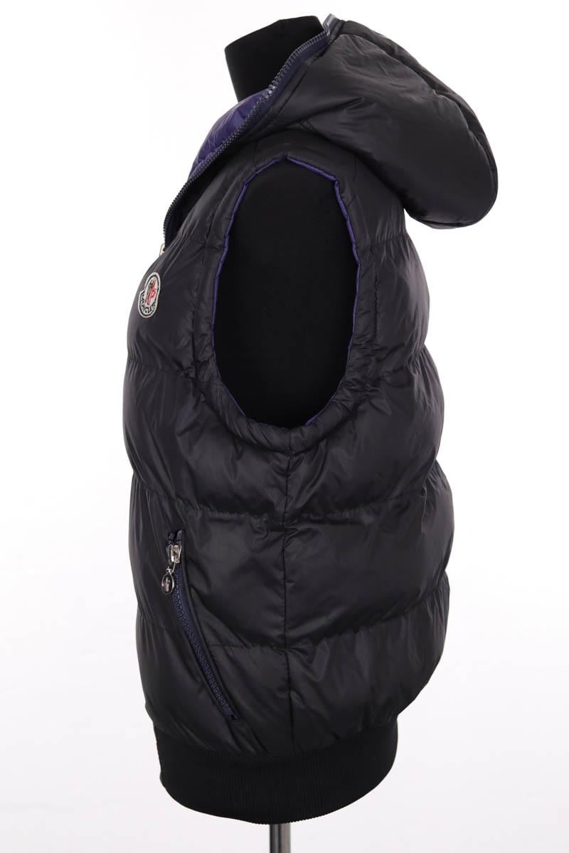 Lightweight quilted padded jacket with high neck MONCLER - Seconde Main Black