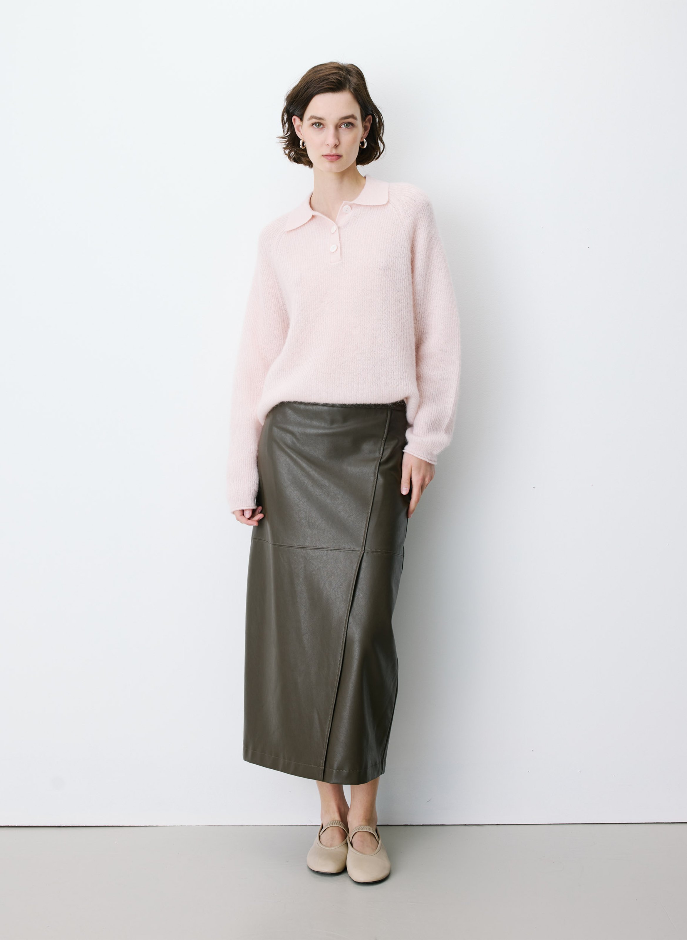 Pull oversize en laine mélangée GRACE ET MILA Beige