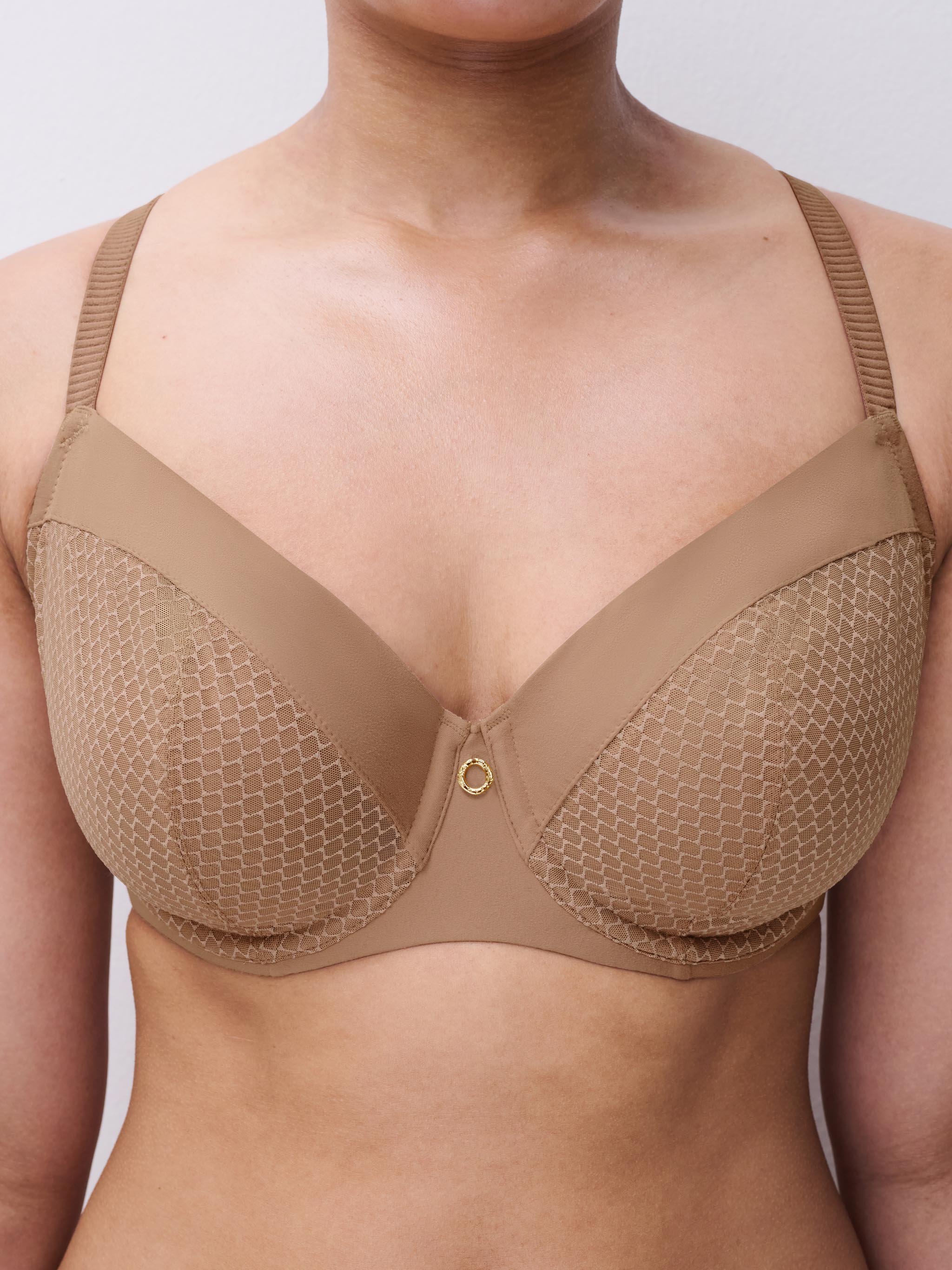 Full-cup bra CHANTELLE Brown