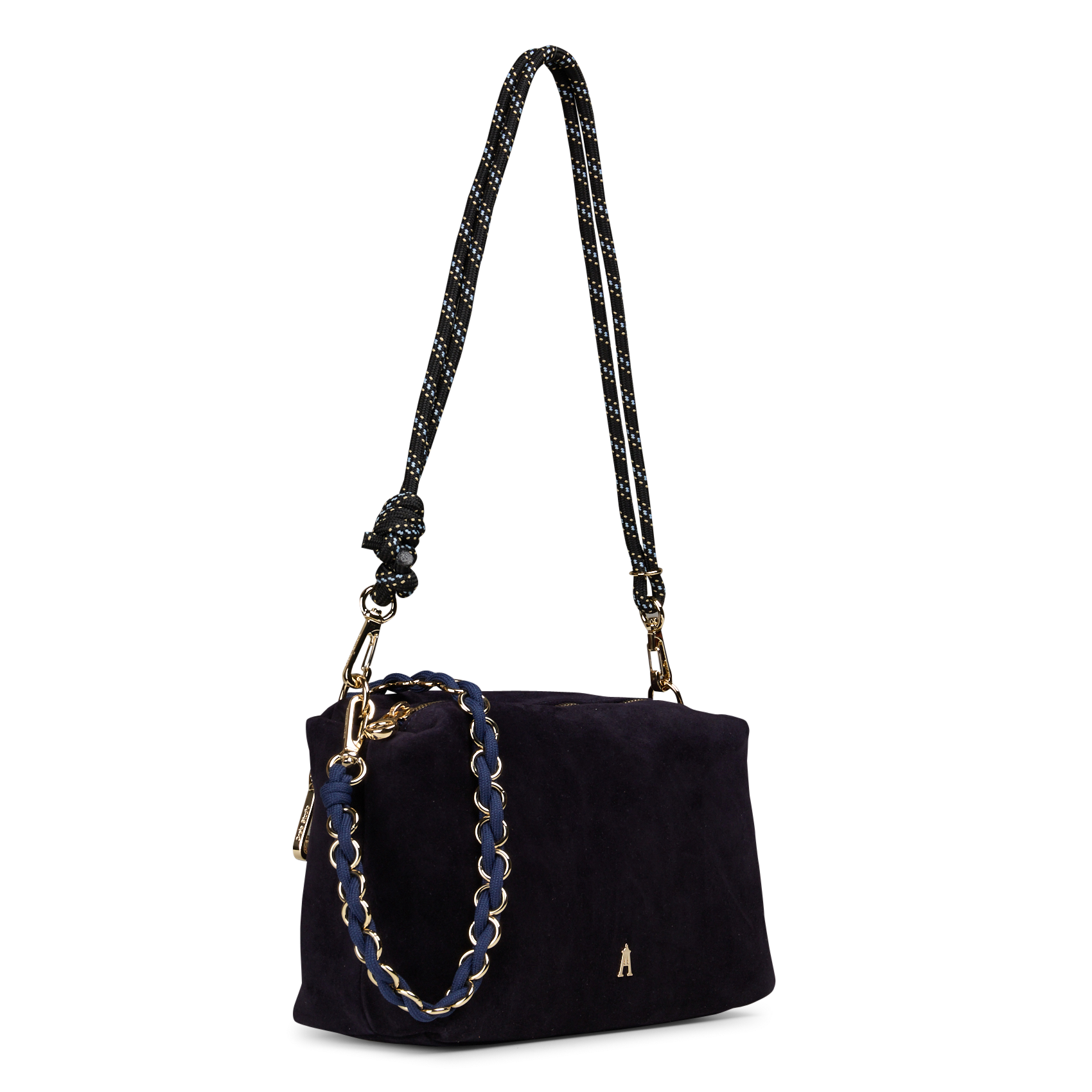 Sac bandoulière en cuir de chèvre | Bleu CRAIE STUDIO Femme