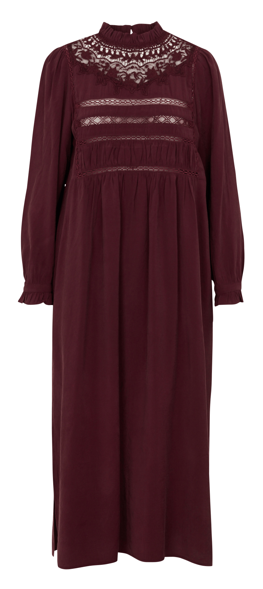Robe longue brodée en coton mélangé  SEE U SOON Violet