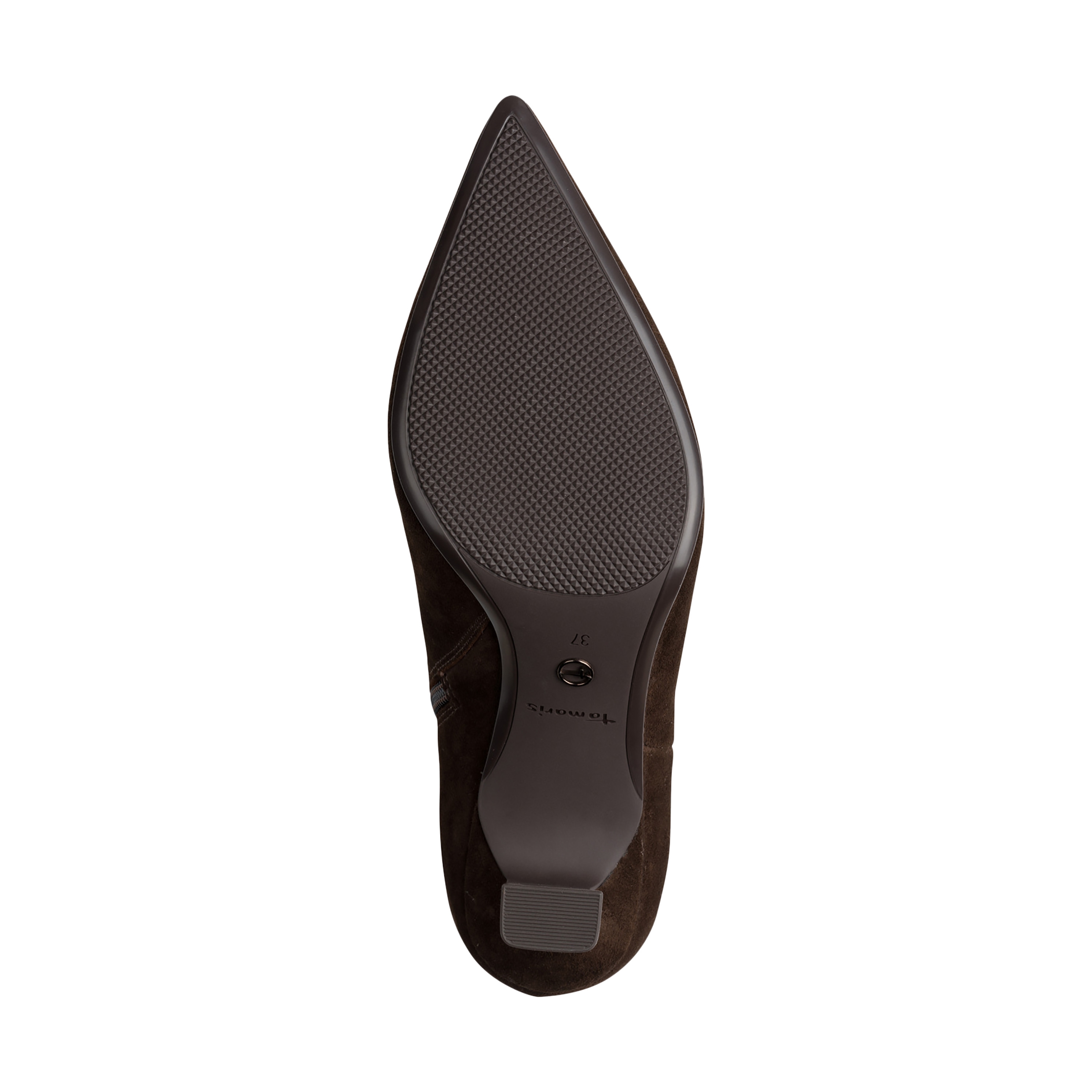 Leather heeled ankle boot TAMARIS Brown