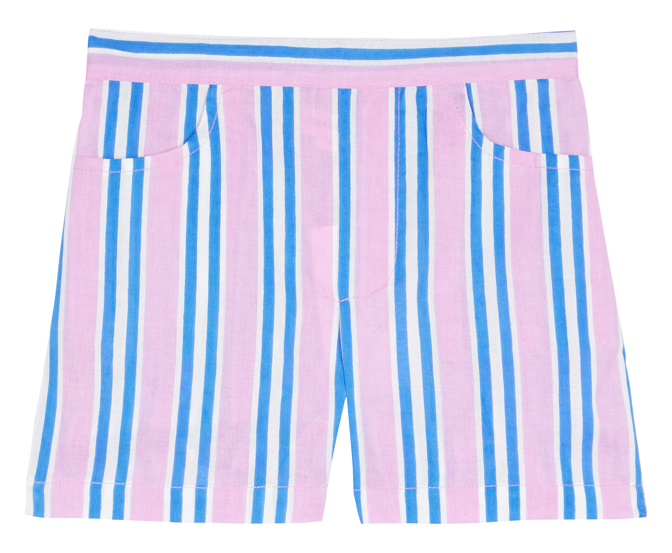 Striped cotton shorts LUCAS DU TERTRE Pink