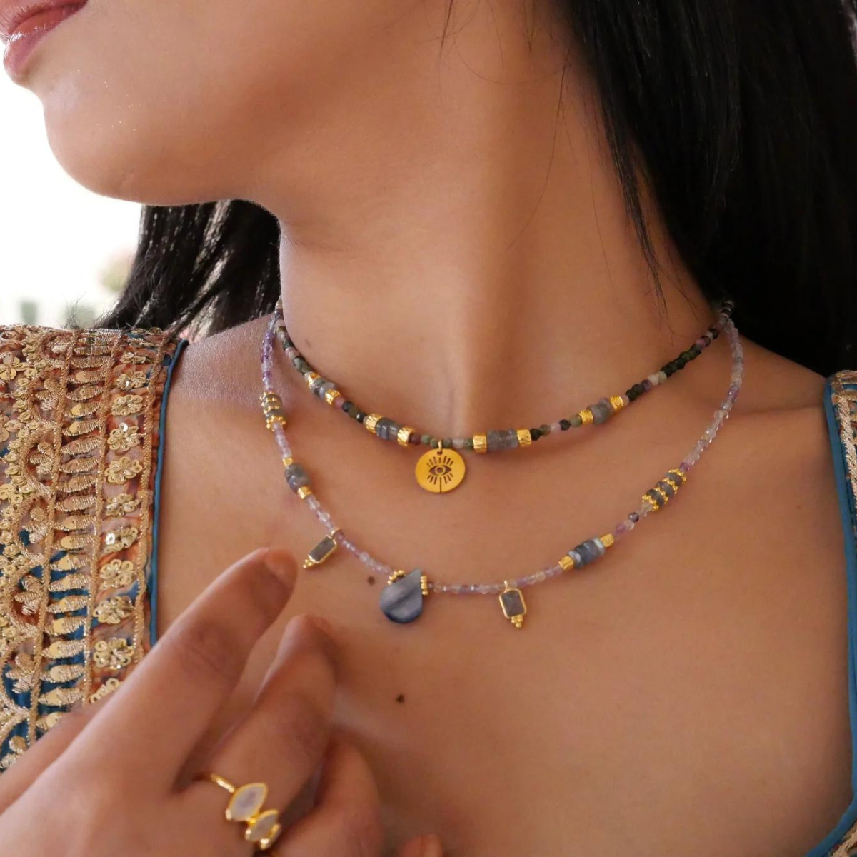 Necklace GINANDGER Blue