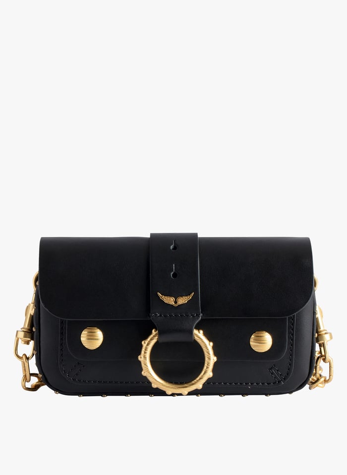 Black Zadig Voltaire x Kate Moss small leather shoulder bag