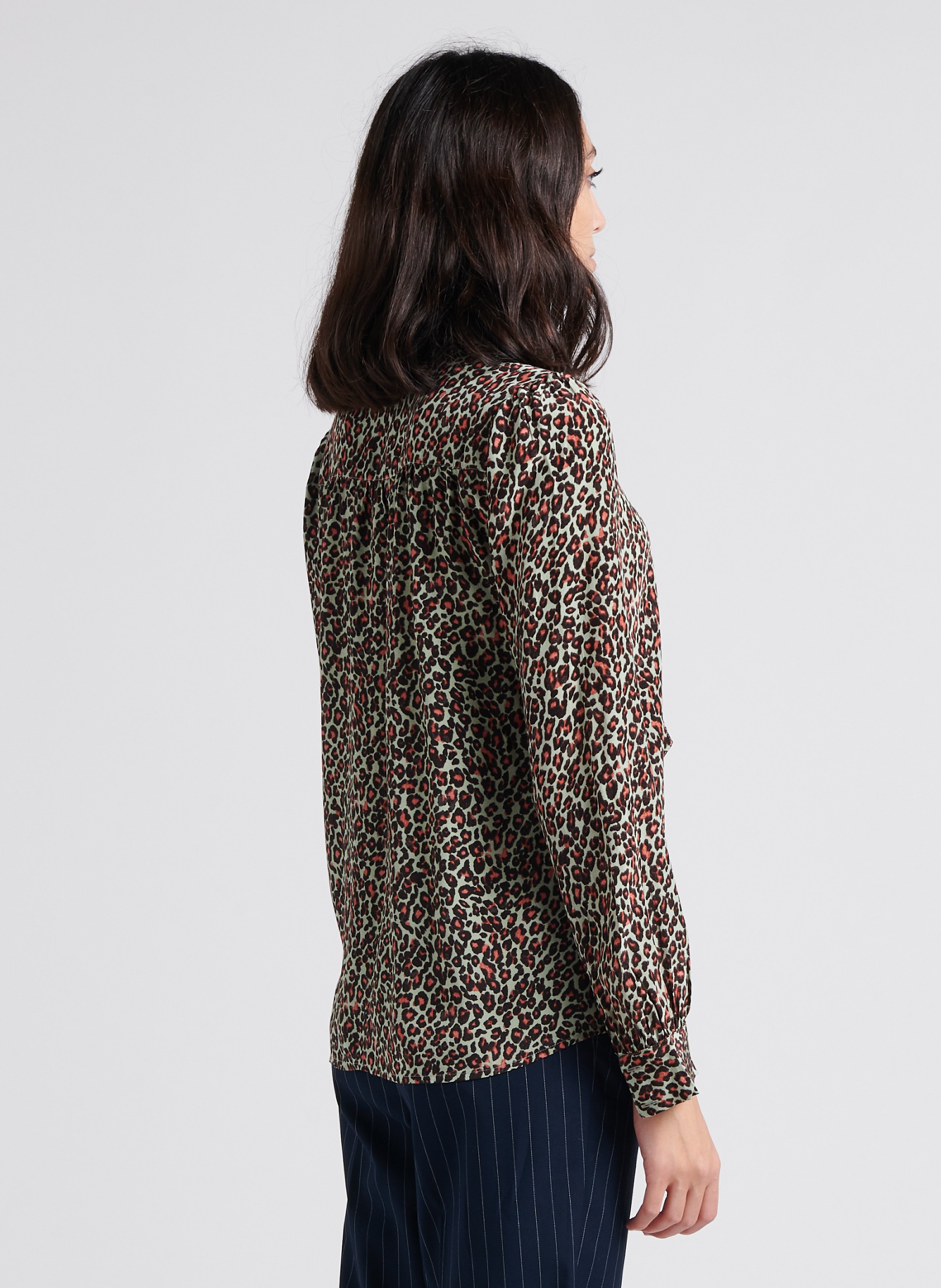 Bedruckte Bluse mit Rundhalskragen SCOTCH AND SODA Grun