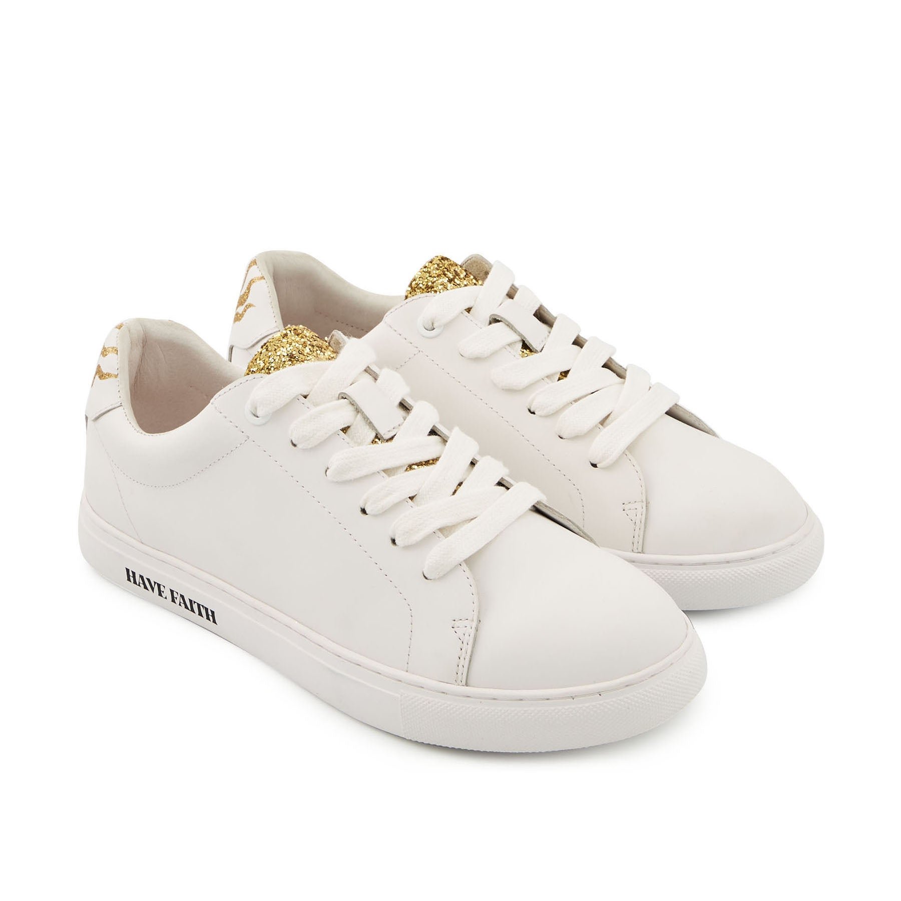 Leather sneakers BONS BAISERS PARIS White