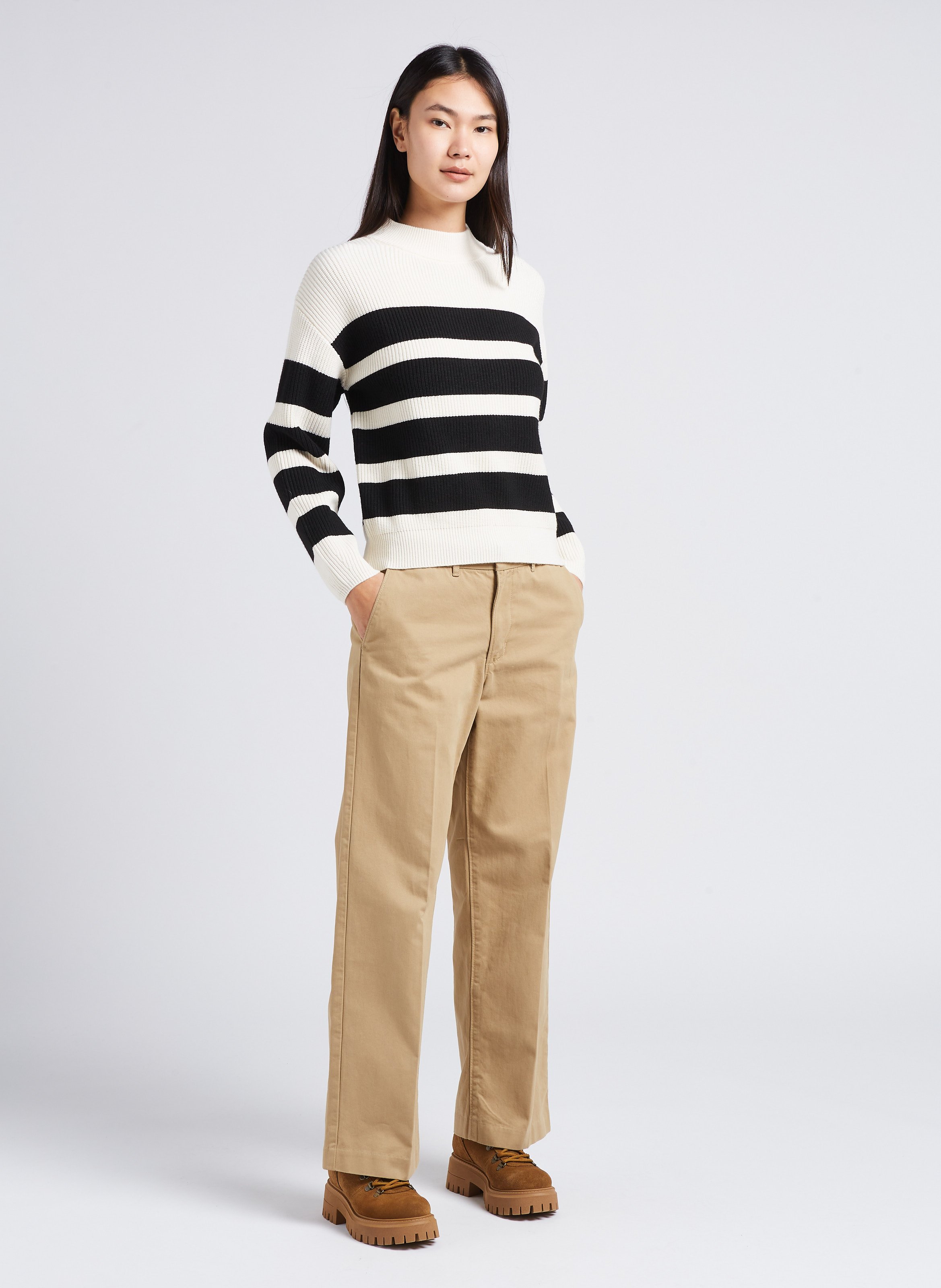 Pantalon droit en coton LEVI'S Beige