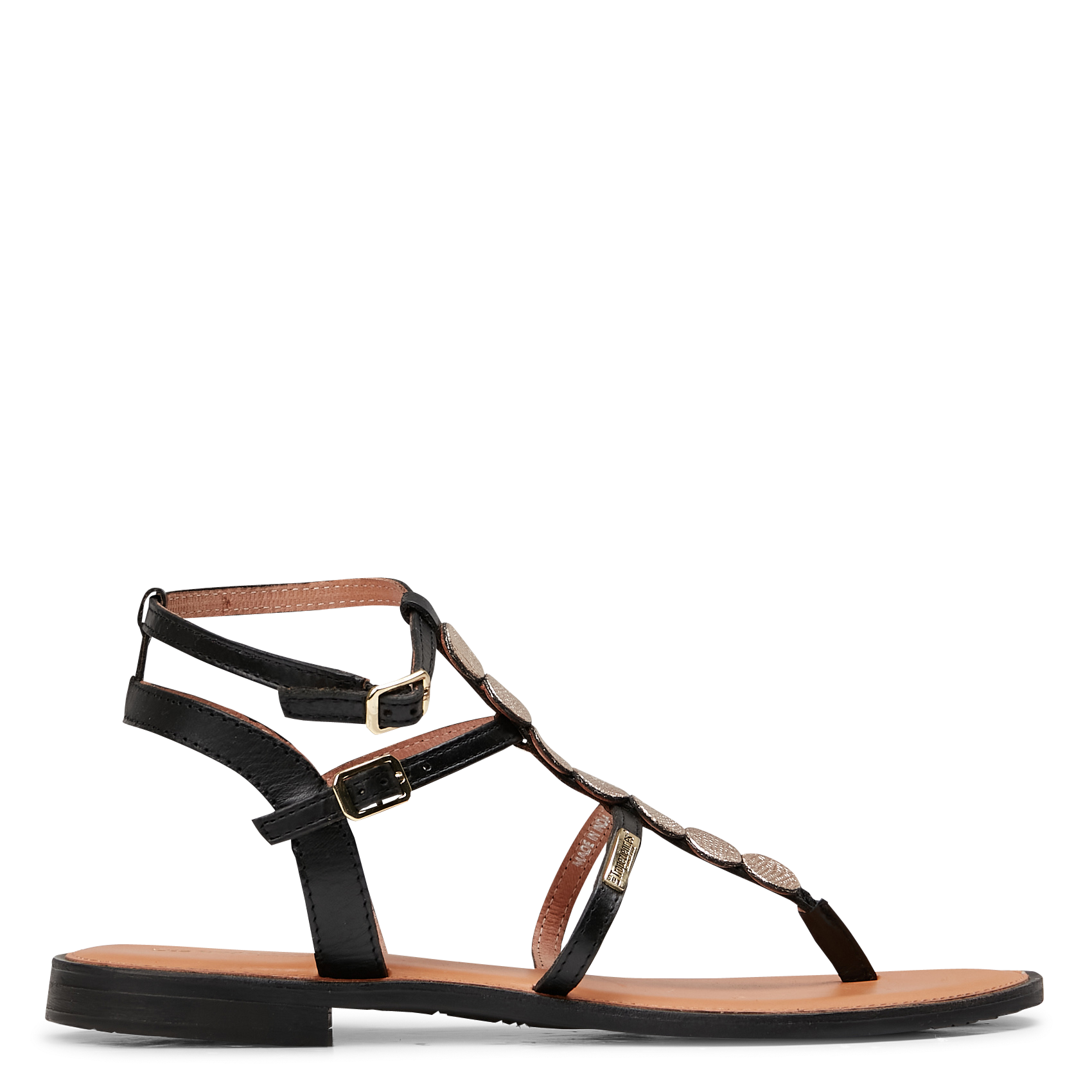 Sandales plates en cuir LES TROPEZIENNES PAR M.BELARBI Blanc