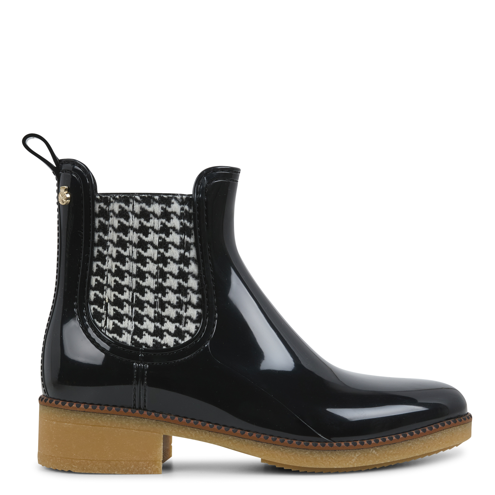 【COLOR iN ID】l Chelsea Ankle Boots Black Faux Leather Silver Stud Detail Sole Chelsea Boot – Linzi