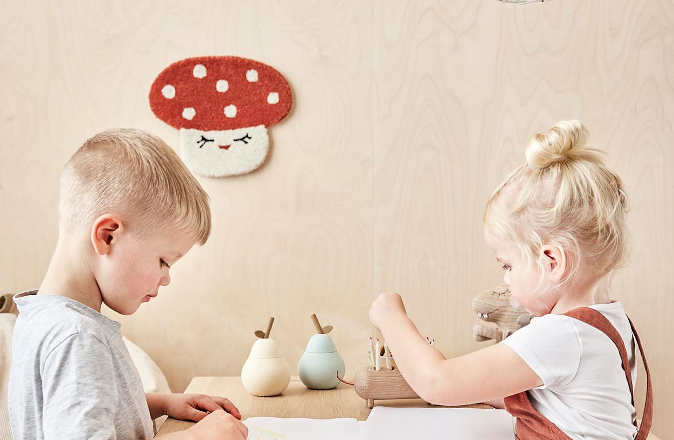 Wool wall tapestry OYOY LIVING DESIGN Red