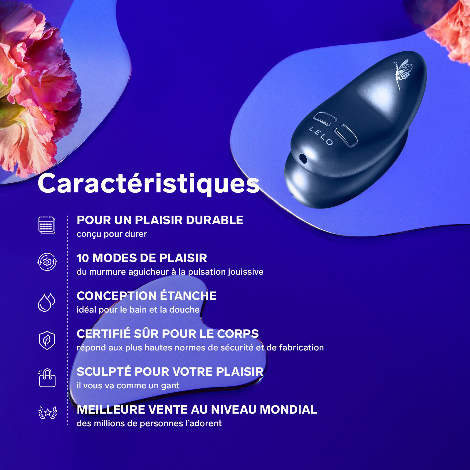 Silent clitoral stimulator LELO Bleu