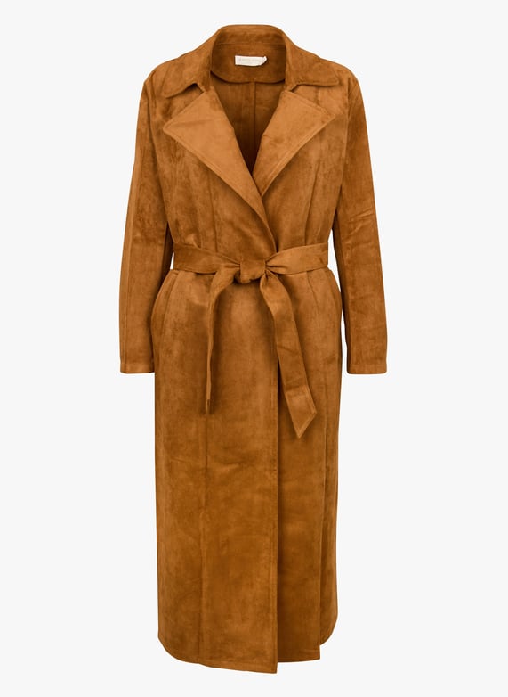 Trench col à revers Faragot Marron La petite etoile Femme