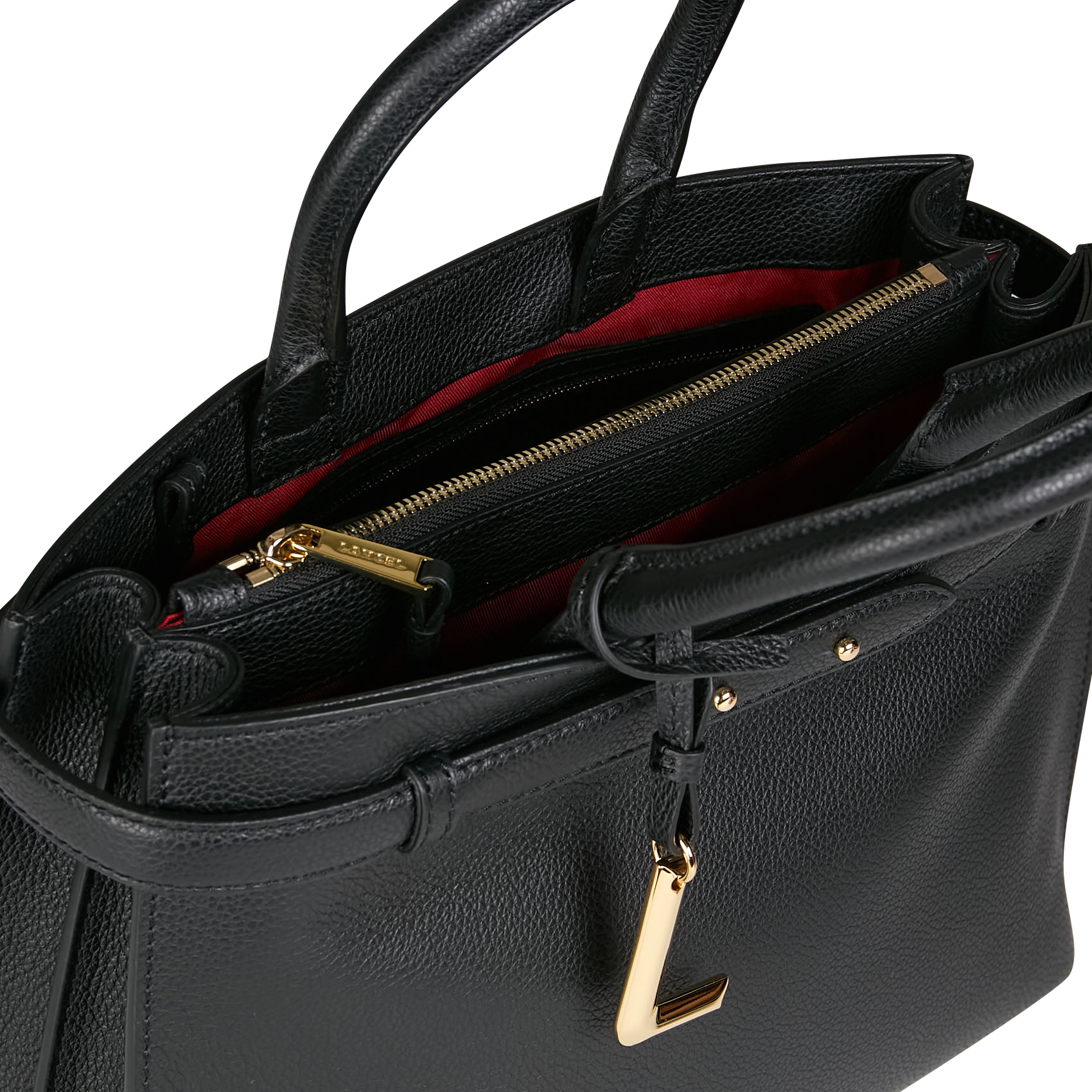 Sac bandoulière en cuir LANCEL Noir