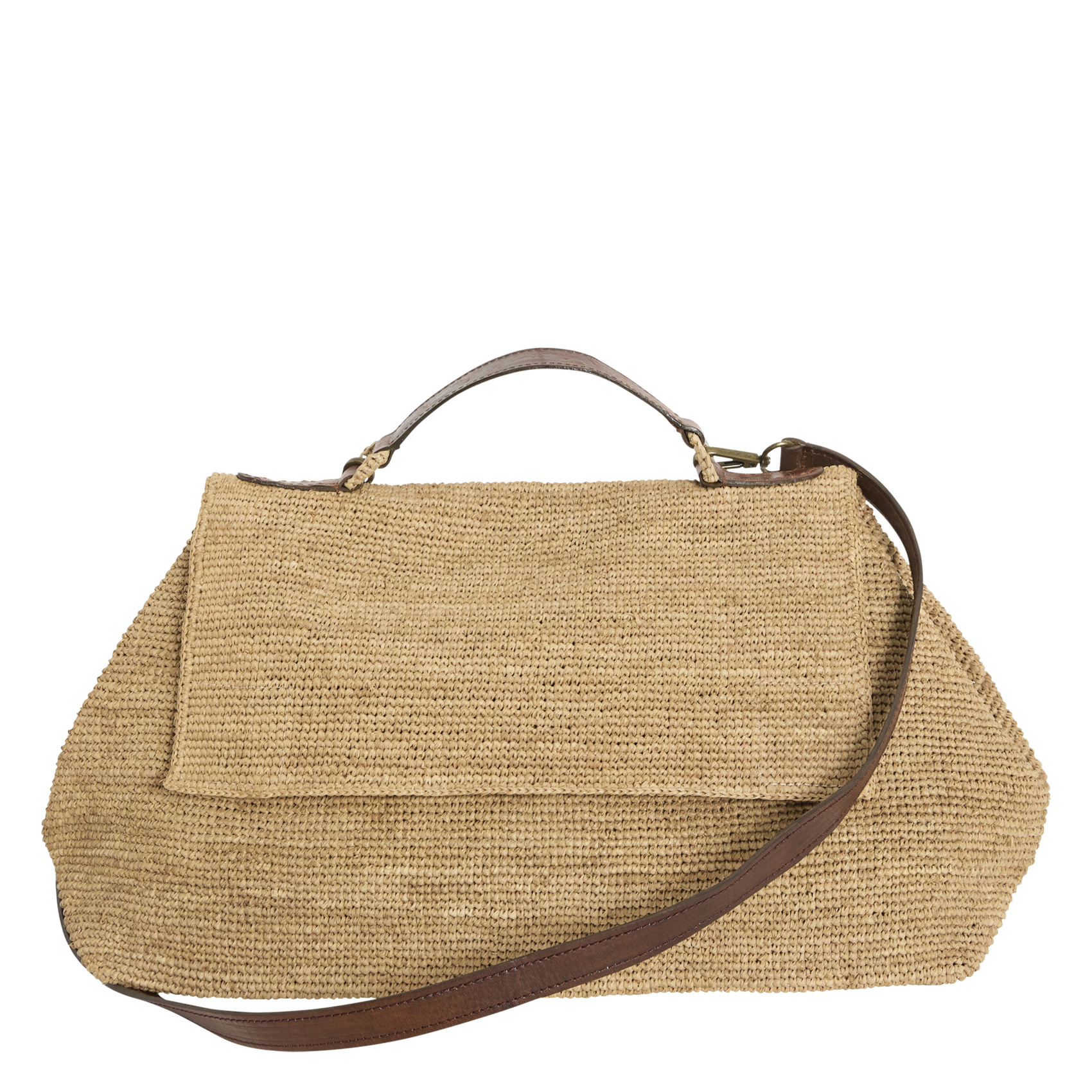 Sac bandoulière en raphia IBELIV Beige