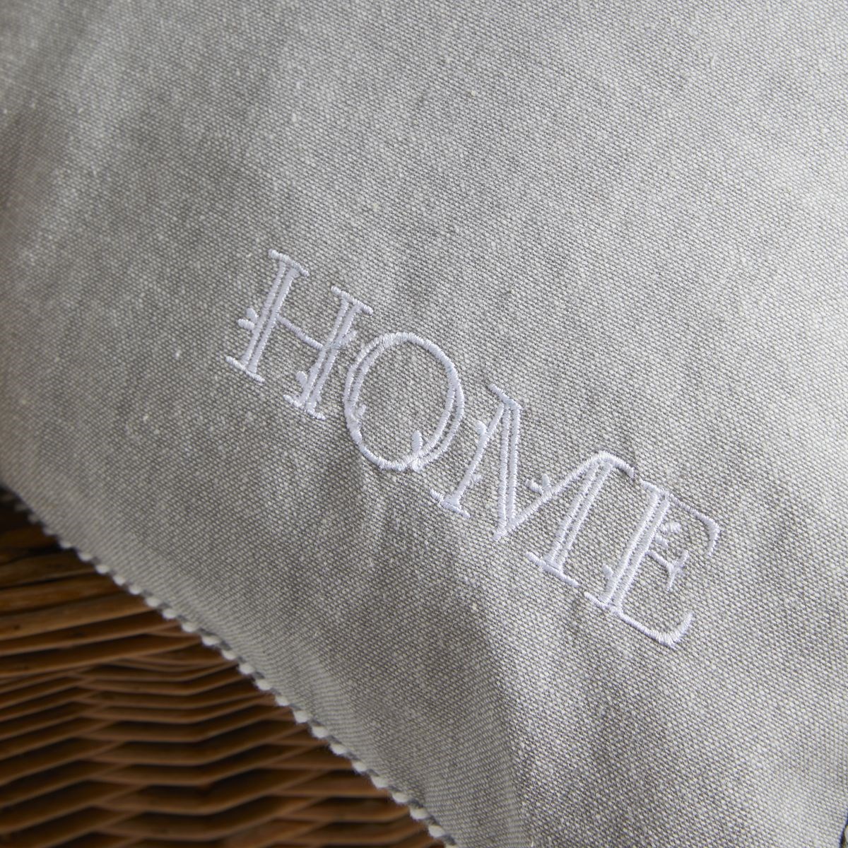 Removable cotton cushion TODAY LINGE DE MAISON Grey