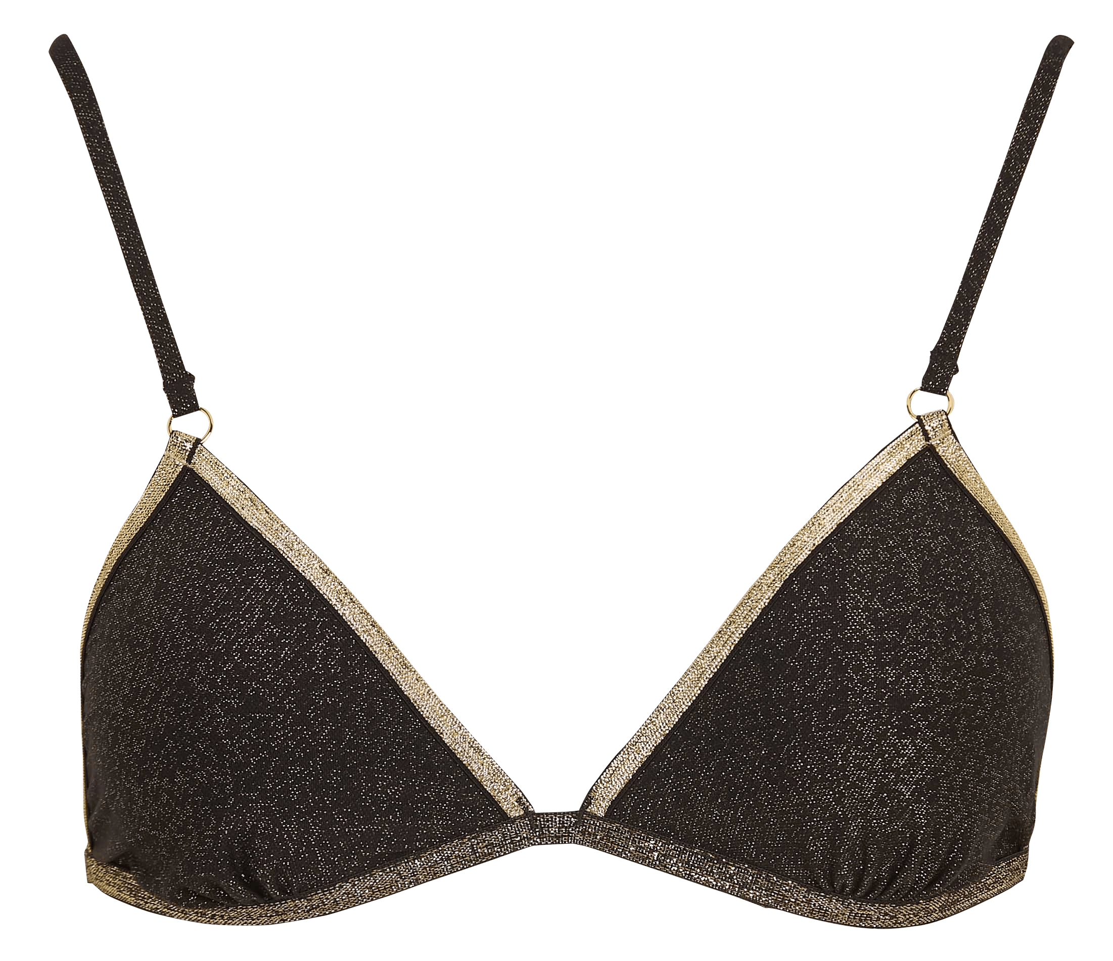 Brassière métallisée LA NOUVELLE Noir