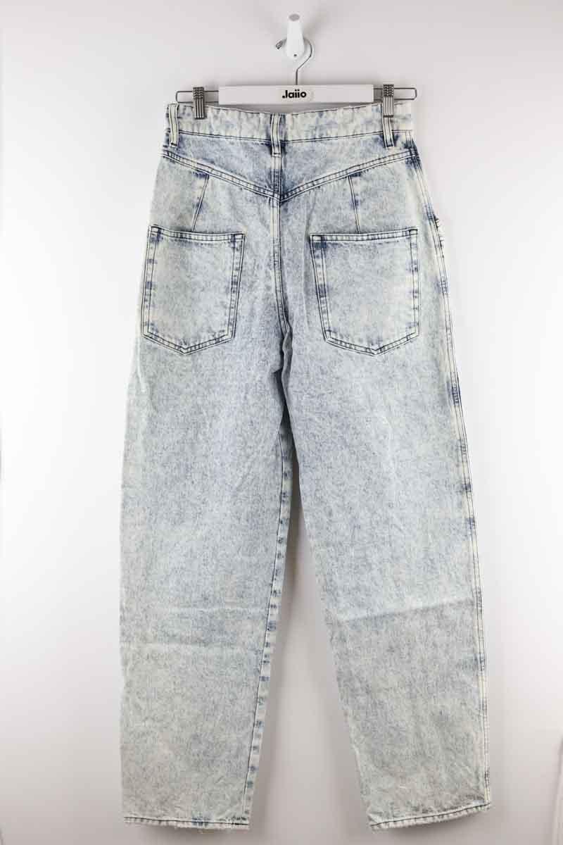 Cotton straight jeans ISABEL MARANT - Seconde Main Blue