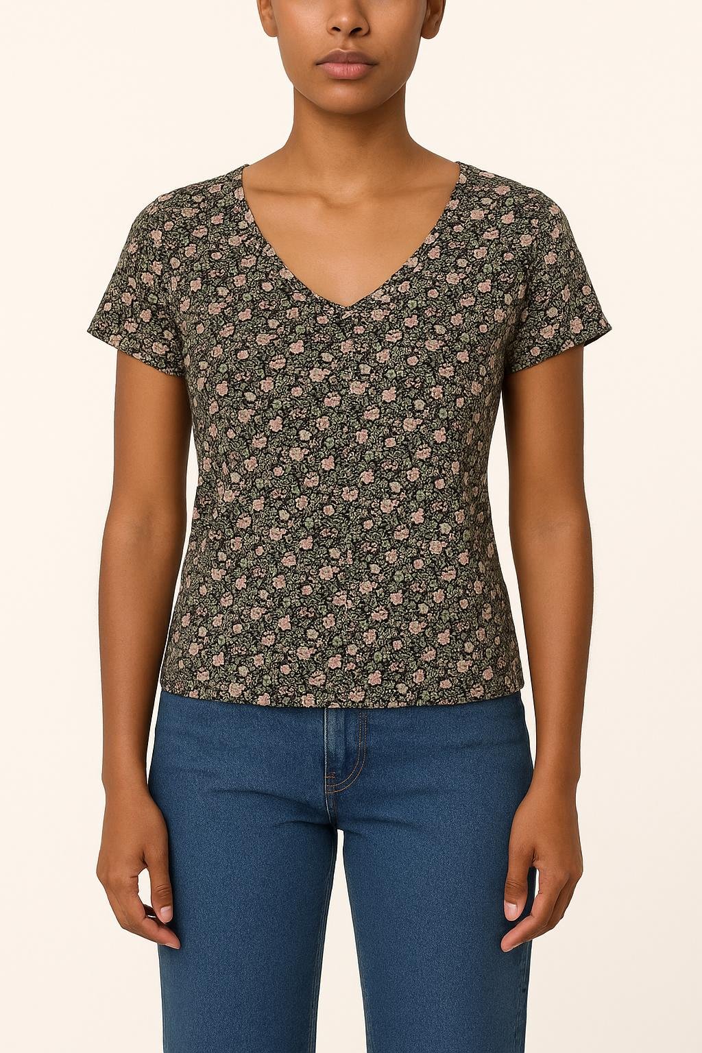 Tommy Badge T-shirt AGNES B. - Seconde Main Multicolored