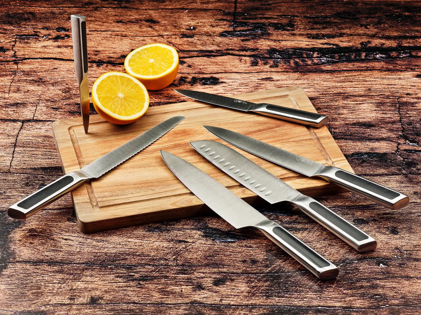 Loki kitchen knives - 6 pieces BJORN Grey