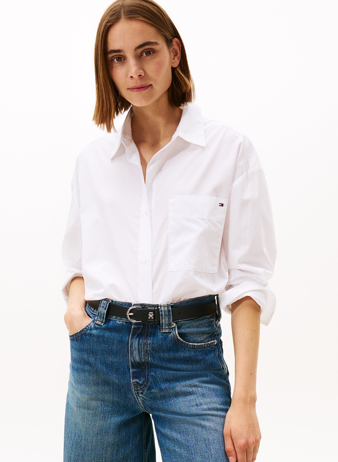 Chemise oversize col classique en coton TOMMY HILFIGER