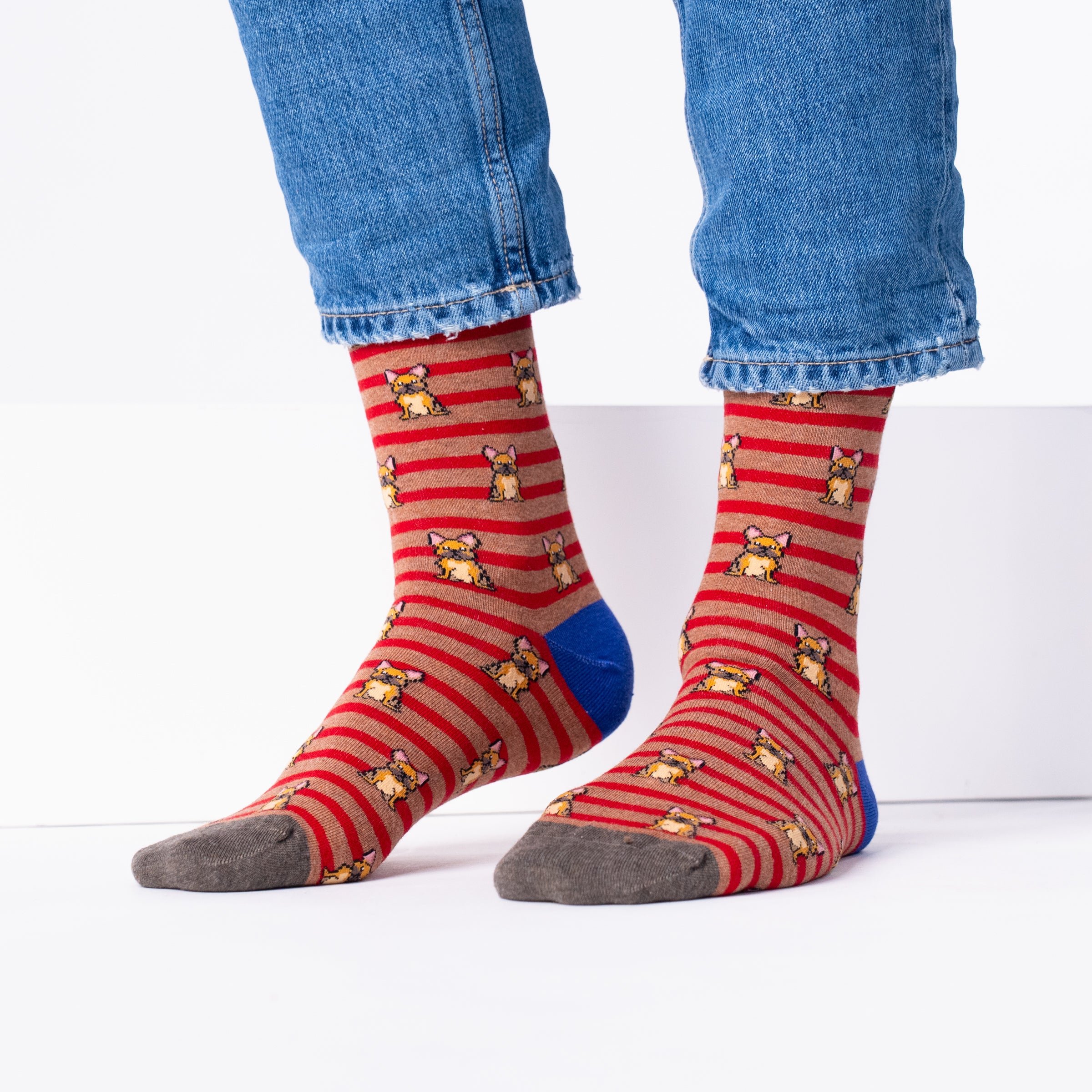 Combed Cotton Animal Socks BILLYBELT Red