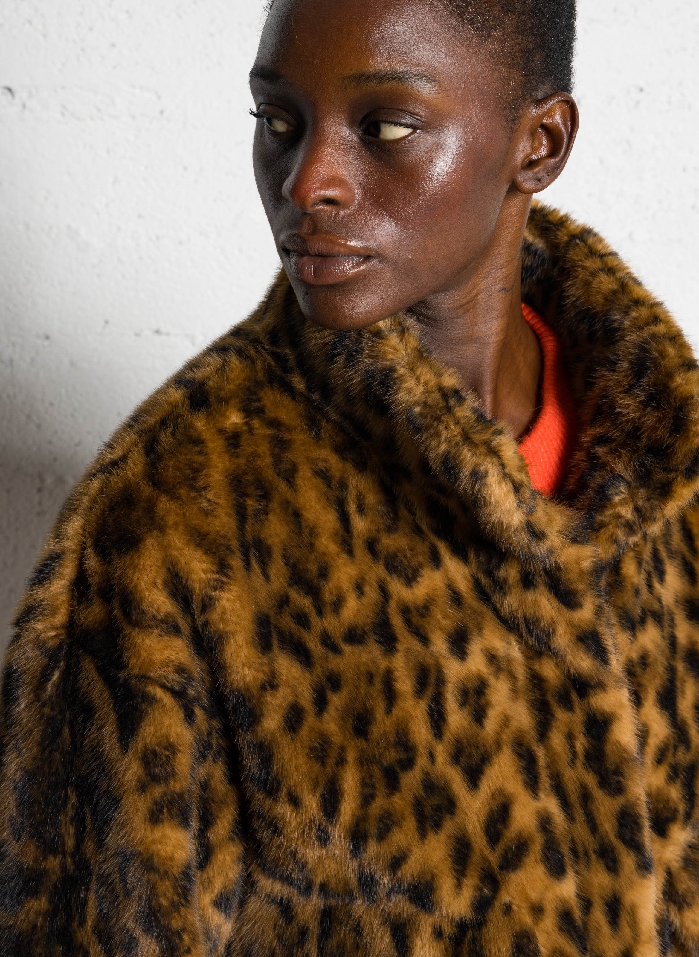 Oversized jasje met opstaande kraag BELLEROSE Grijs