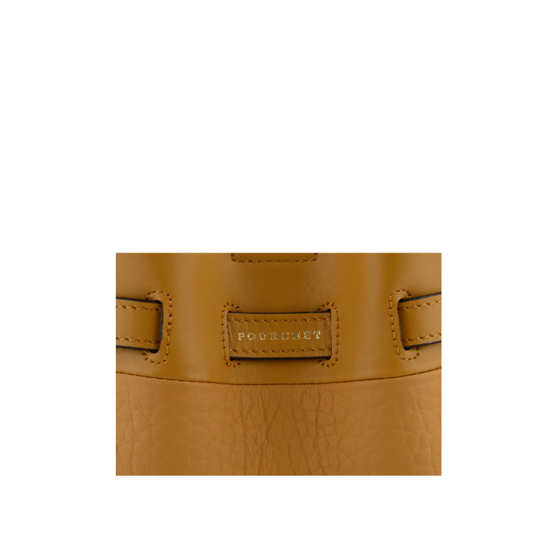 Shoulder bag - cowhide leather POURCHET Red