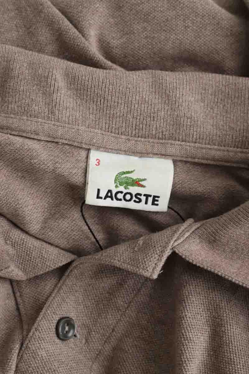 Cotton T-shirt LACOSTE - SECONDE MAIN Brown
