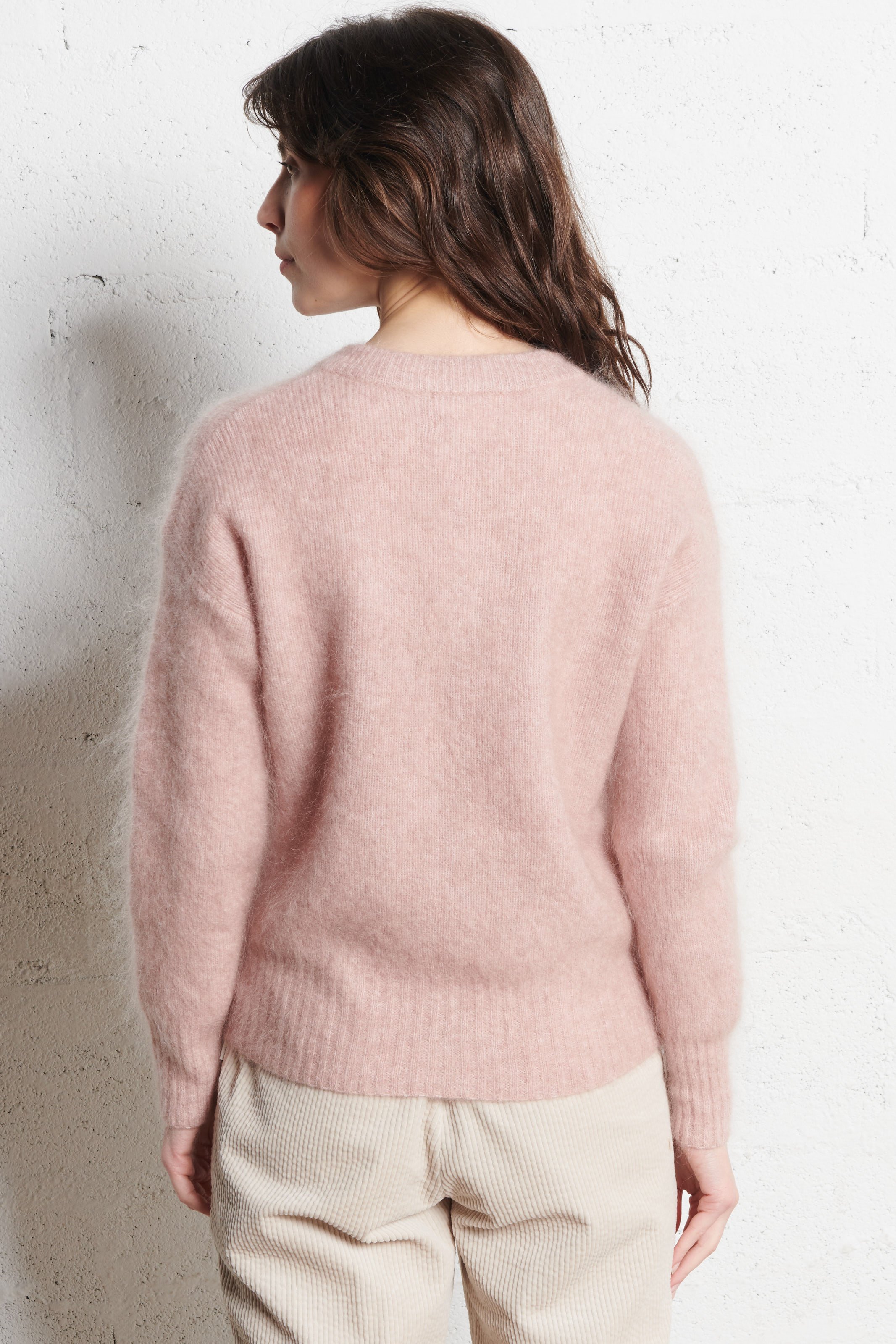 Round-neck cardigan MAISON 123 Pink